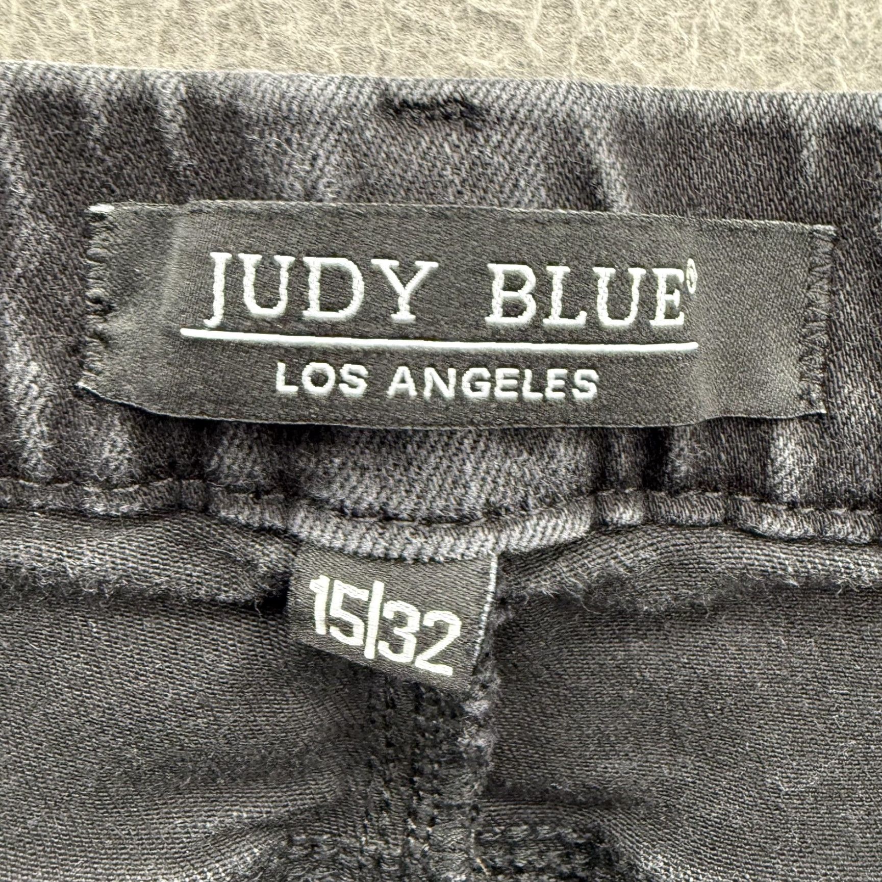 Vintage Judy Blue Jeans Womens 15/32 Black High Rise Jegging Stretch Denim Pull On Slim Pockets 5-Pocket Size 36" / US 14 / IT 50 - 3 Thumbnail