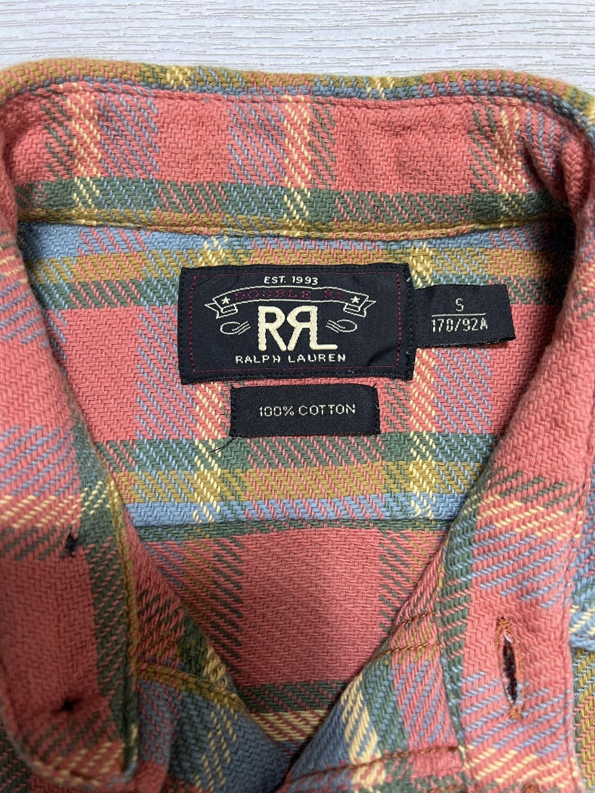 RRL Ralph Lauren RRL Ralph Lauren - Cameron Plaid Cotton Twill Flannel Shirt Size US S / EU 44-46 / 1 - 13 Thumbnail
