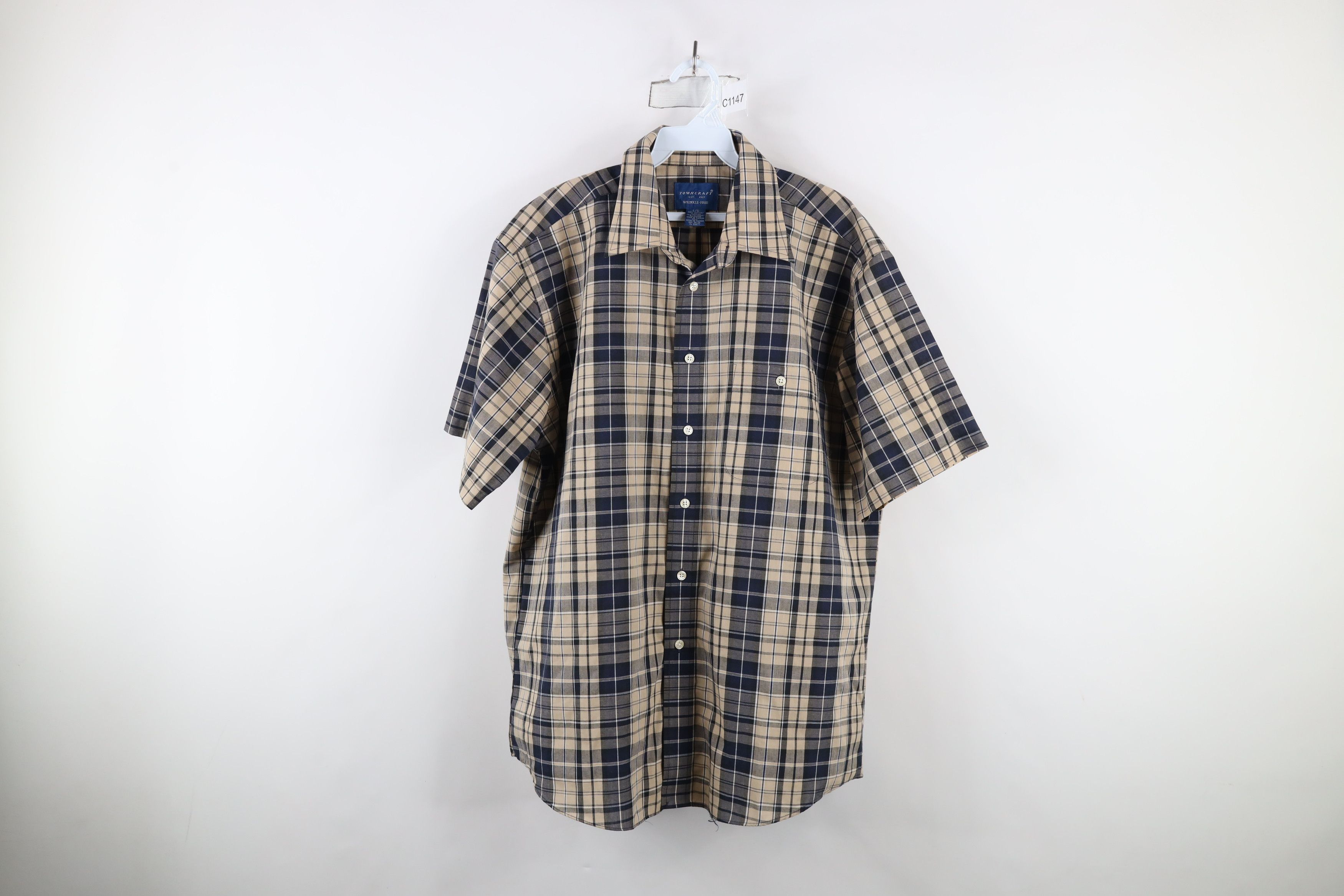 Vintage Vintage 90s Streetwear Short Sleeve Collared Button Shirt Size US L / EU 52-54 / 3 - 1 Thumbnail