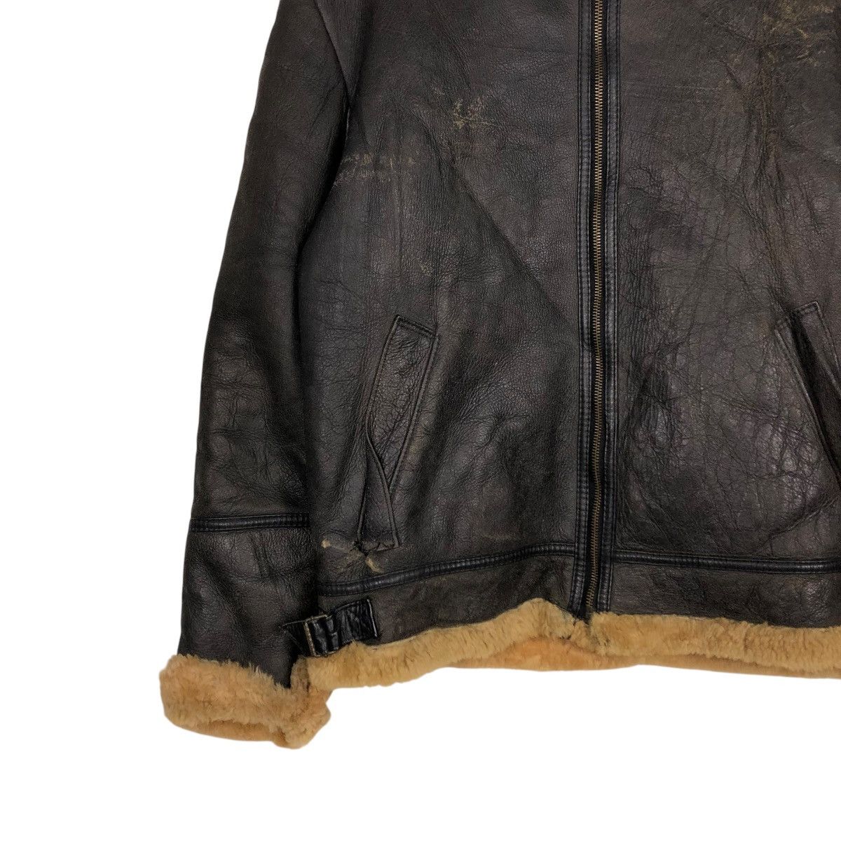 Canterbury of New Zealand 🔥VINTAGE GENUINE LEATHER JACKET SHEARLING CANTERBURY Size US M / EU 48-50 / 2 - 6 Thumbnail