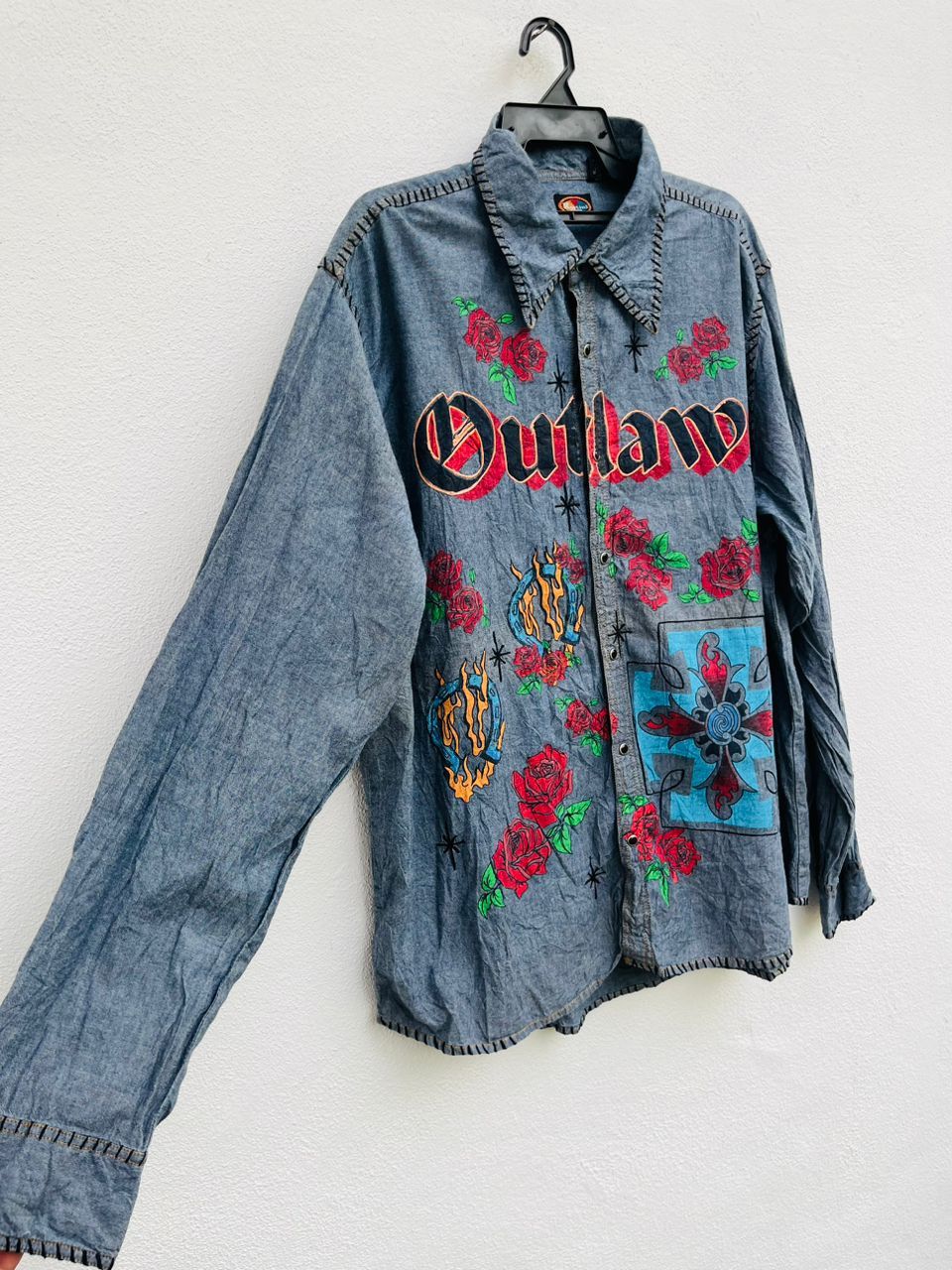 Japanese Brand Vintage Outlaw Martini Ranch Designer Fashion Style Size US XL / EU 56 / 4 - 5 Thumbnail