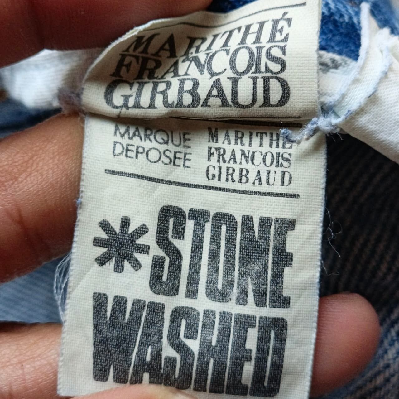Marithe + Francois Girbaud Rare Marithe Francois Girbaud Blue Wash Denim Jeans Size US 29 - 8 Thumbnail