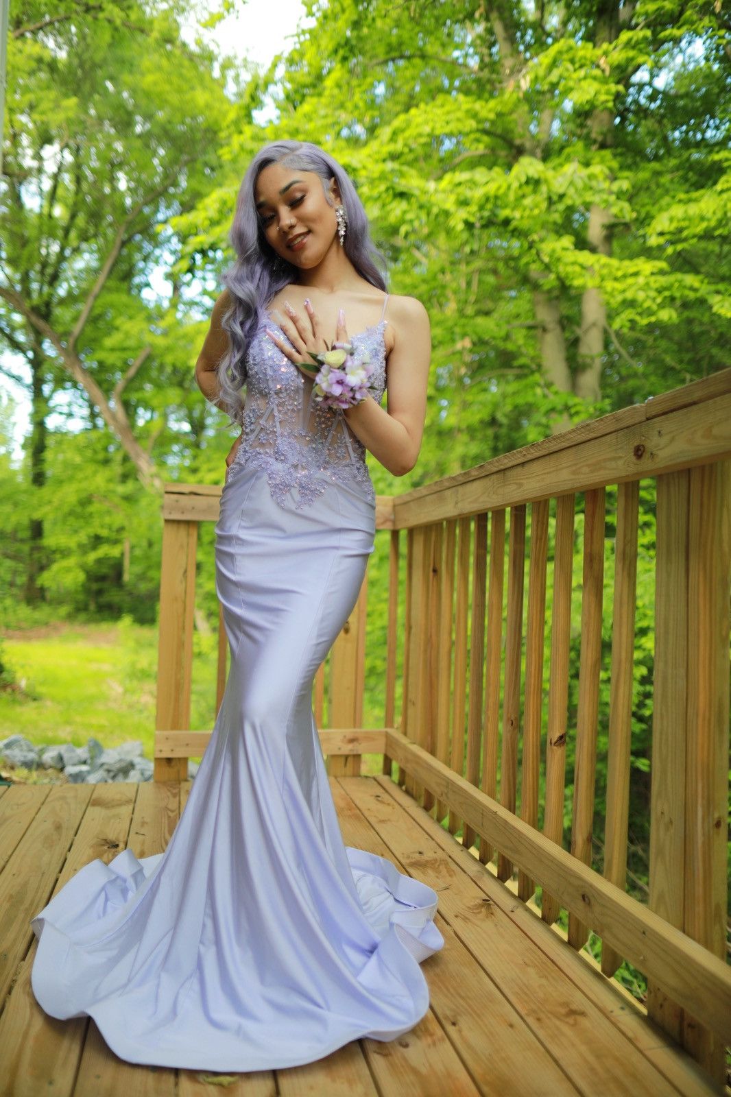 image of Prom Dress in Lilac, Women's (Size XS)