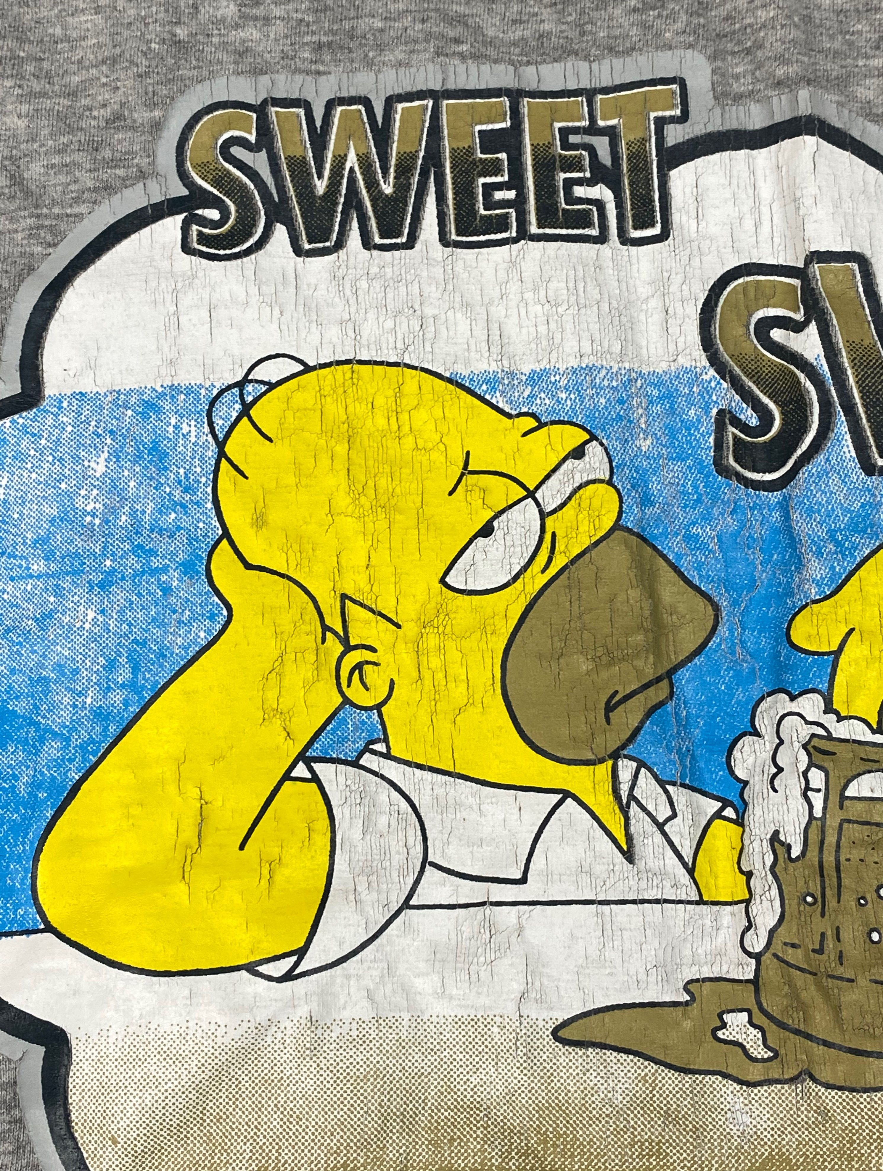 The Simpsons 2000 Vintage SIMPSONS Grey Big Logo Homer T-Shirt Y2k M575 Size US XL / EU 56 / 4 - 10 Thumbnail