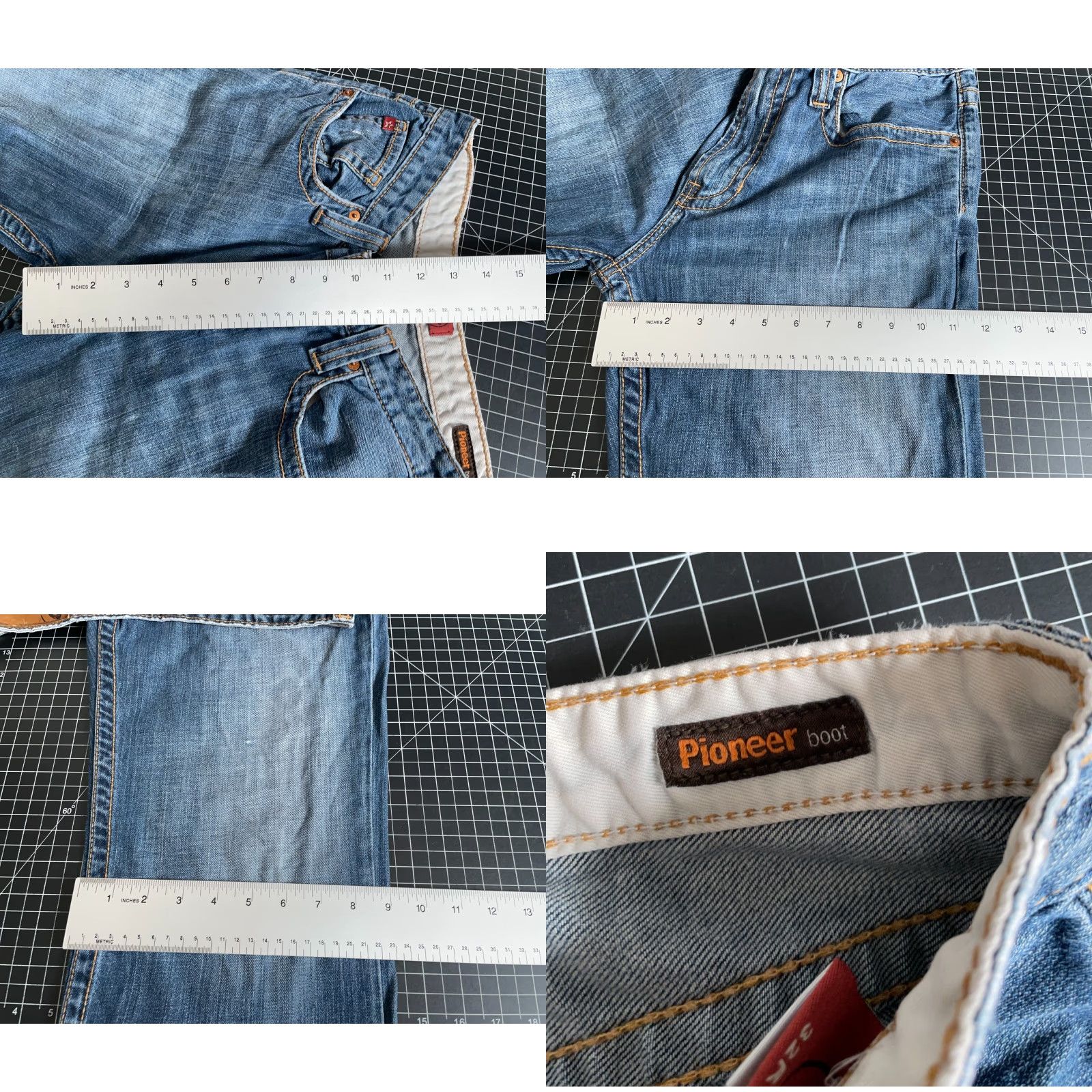 Denime VINTAGE Big Star Jeans Bootcut 5-Pocket Men's 30 x 29 Blue Denim Boot Cut Regular Rise Midi 90s Grunge Retro US Made Size US 30 / EU 46 - 8 Thumbnail