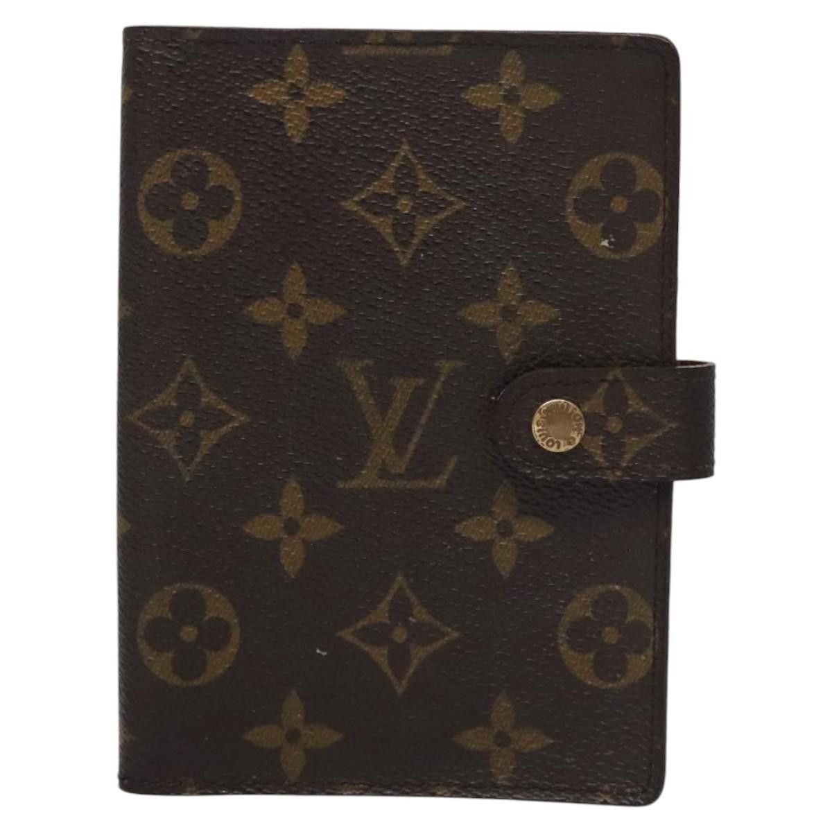 Couverture Agenda Fonctionnel Pm Brown Canvas Wallet