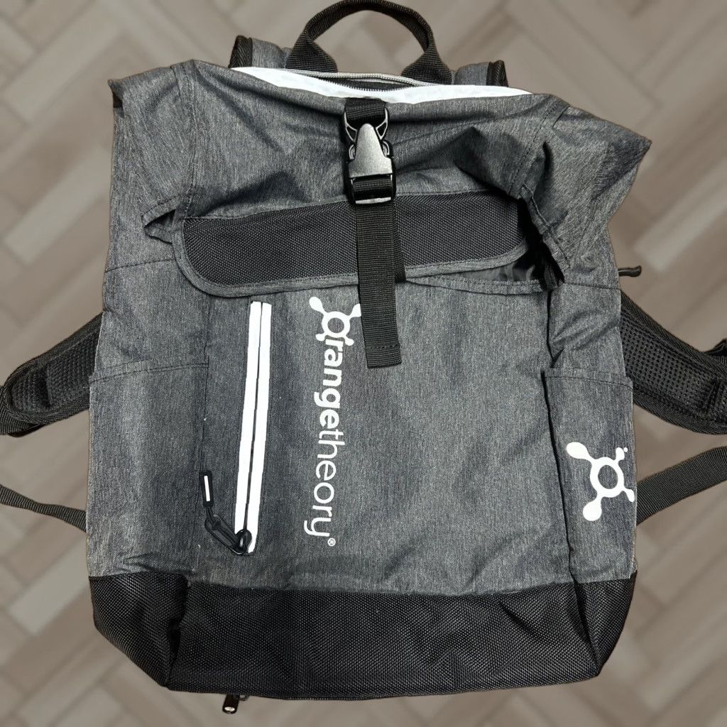 Theory Orange Theory Backpack Laptop Bag Black Gray Nylon Men Backpack International? Size ONE SIZE - 1 Thumbnail