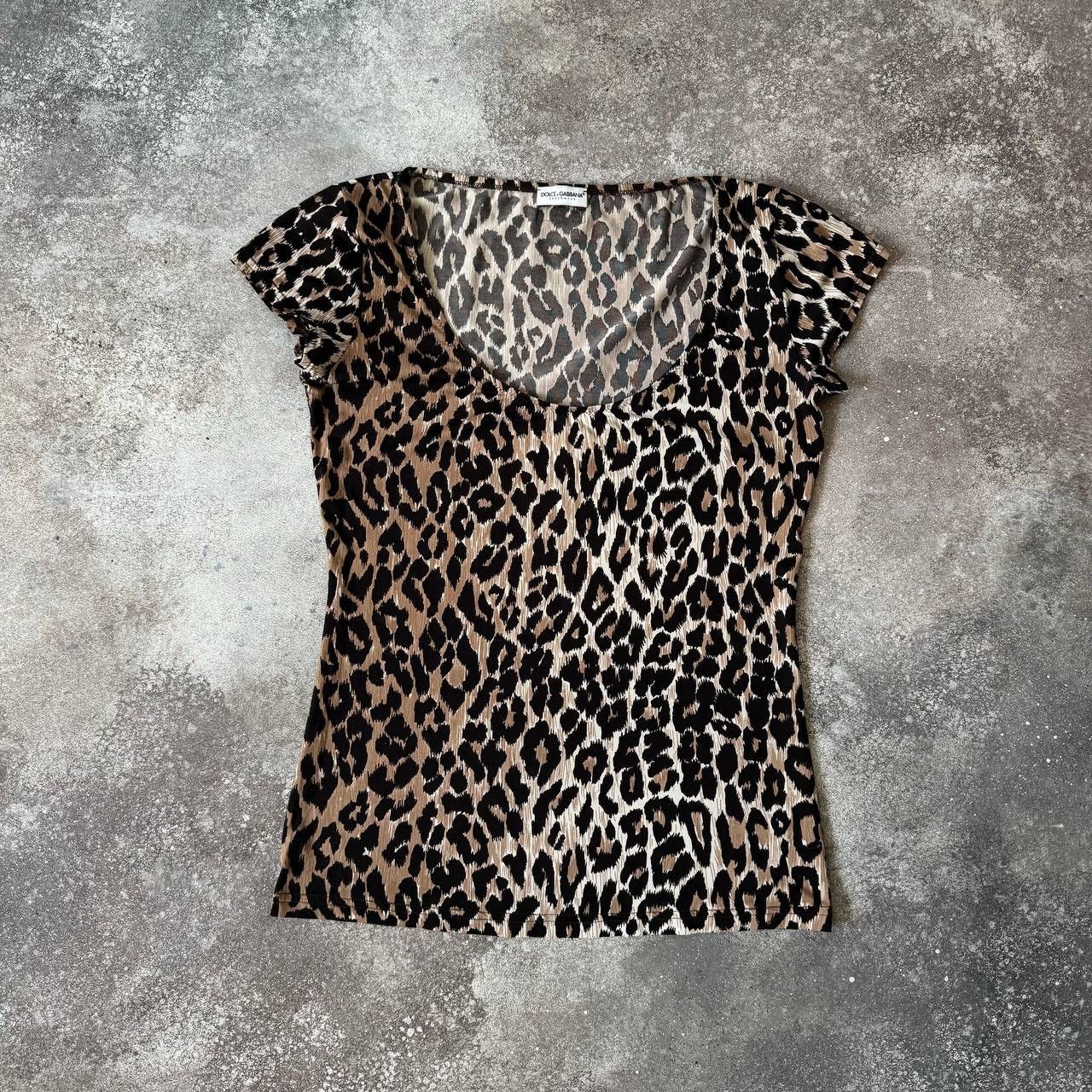Dolce & Gabbana D&G Dolce & Gabbana Underwear Leopard T-Shirt Size S / US 4 / IT 40 - 1 Thumbnail