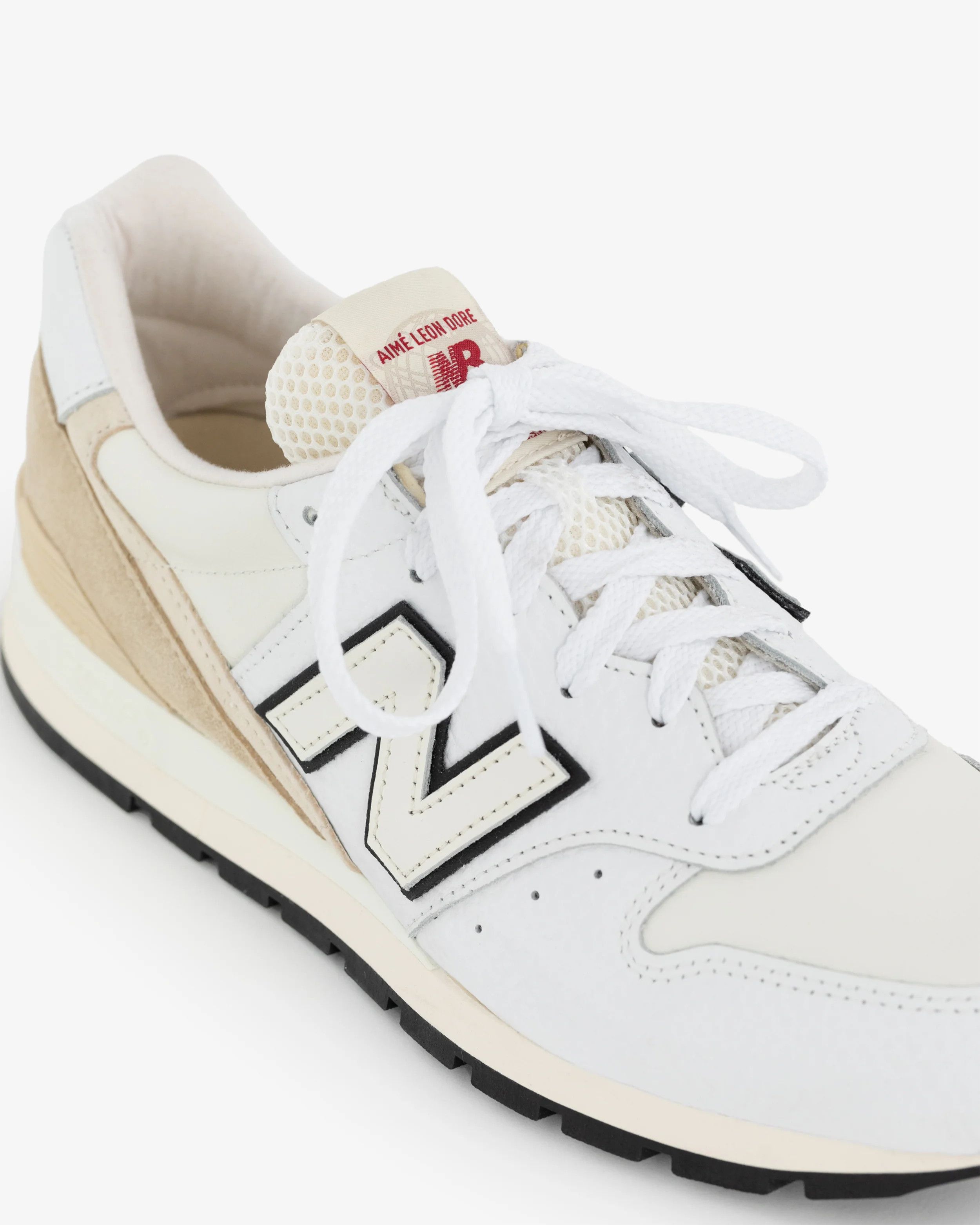Aime Leon Dore × New Balance o1mle0825 Usa 996 Low-Top Sneakers in White Size US 7 / EU 40 - 4 Thumbnail
