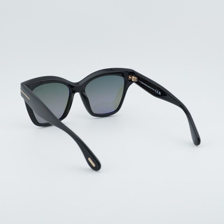 Tom Ford Tom Ford Elvira FT1217 01R Sunglasses Black Cat Eye Frame Size ONE SIZE - 3 Thumbnail