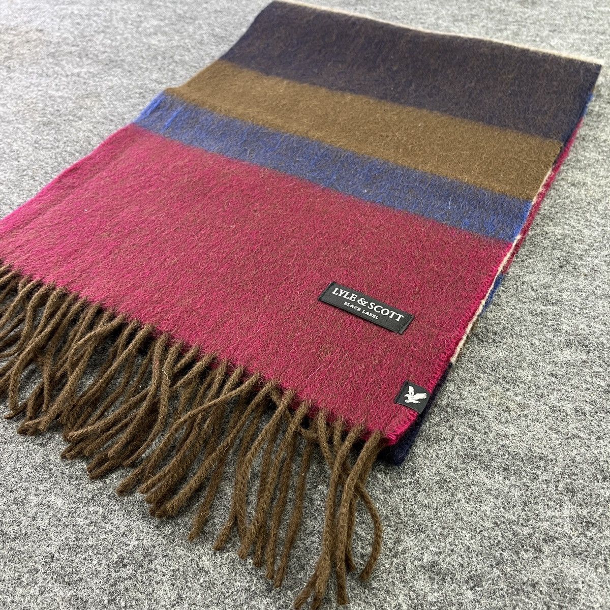 Lyle & Scott × Vintage Lyle & Scott Scarf / Muffler / Neckwear T760 Size ONE SIZE - 4 Thumbnail