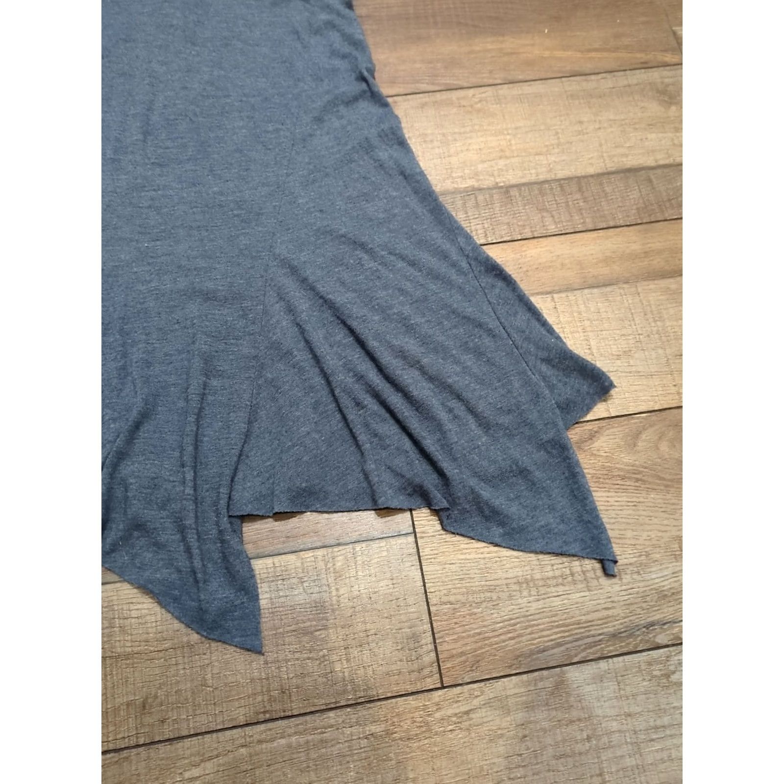 Vintage Promesa USA Skirt Gray Women's Size Small Midi Solid Pull On Pencil Size 28" / US 6 / IT 42 - 2 Thumbnail