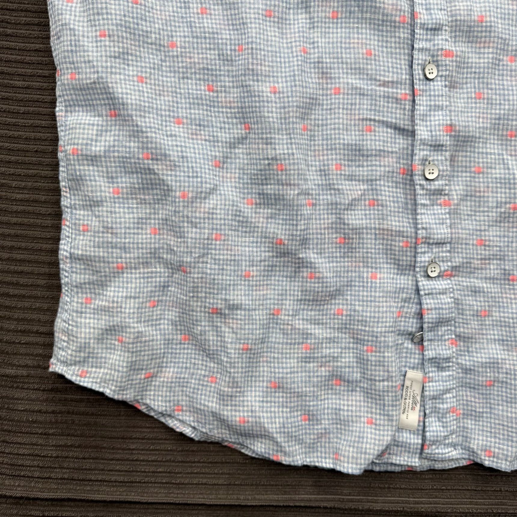Rodd & Gunn Rodd & Gunn Shirt Mens 2XL Linen Blend Short Sleeve Button Up Made in Italy Size US XXL / EU 58 / 5 - 7 Thumbnail