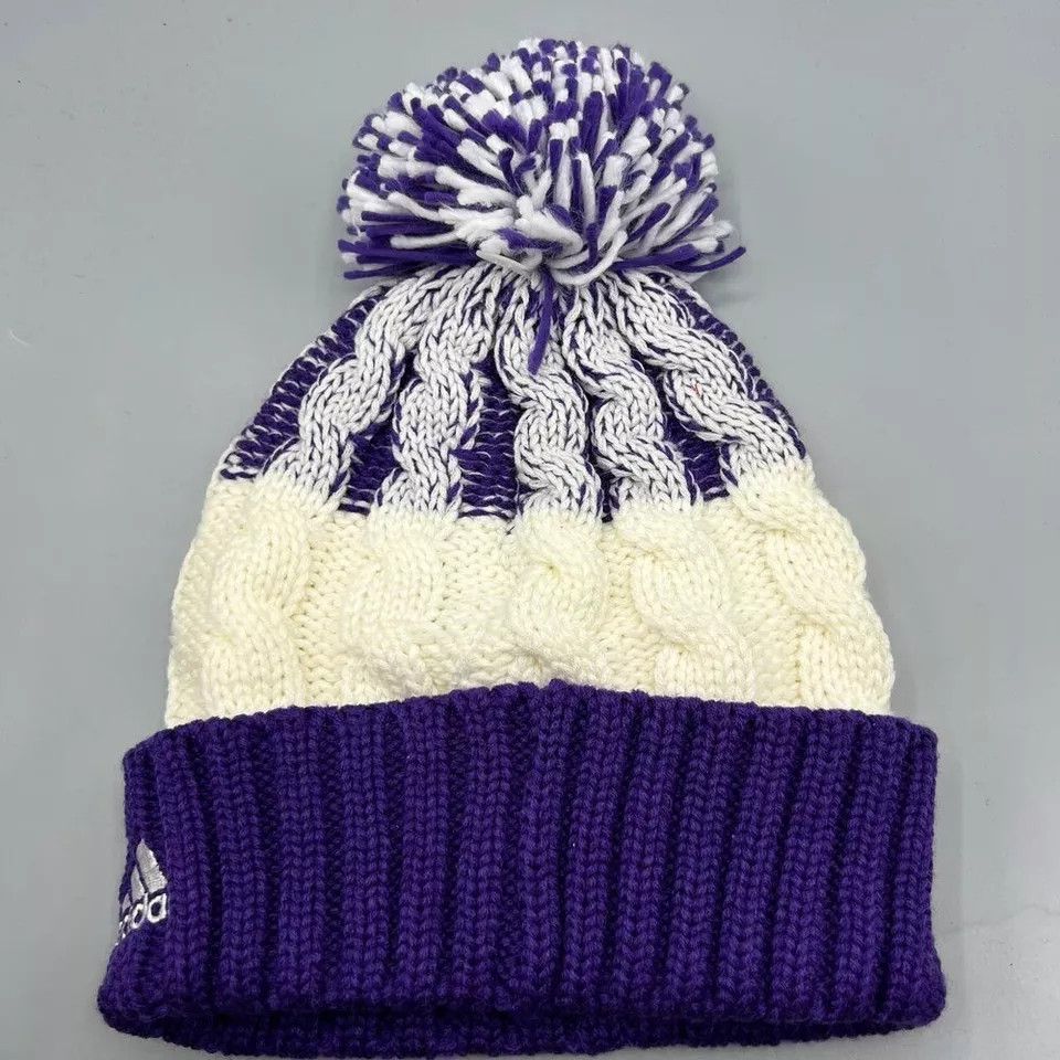 Adidas Orlando City Hat Men Knitted Adidas Cuffed Beanie Pom Pom Size ONE SIZE - 2 Thumbnail