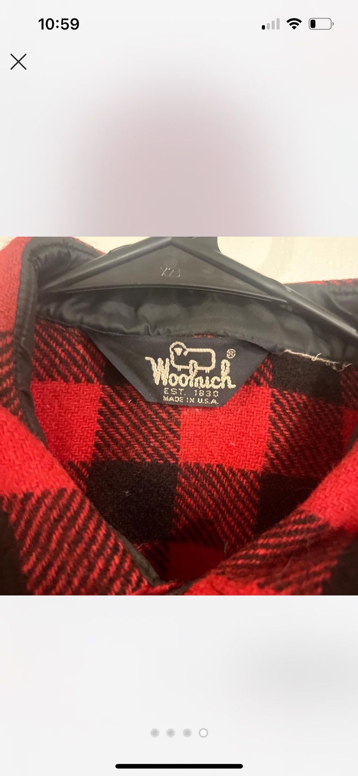 Vintage × Woolrich Woolen Mills Vintage wool flannel Size US L / EU 52-54 / 3 - 4 Thumbnail