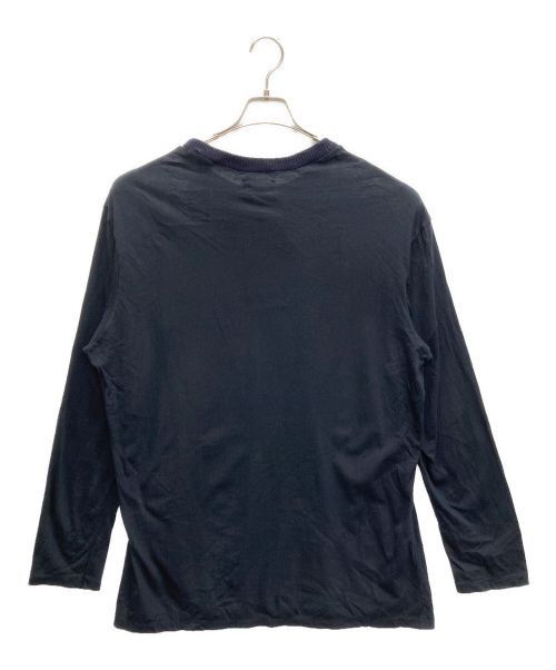 Yohji Yamamoto Yohji Yamamoto pour homme Ribbed long sleeve cut and sew Size US M / EU 48-50 / 2 - 2 Thumbnail