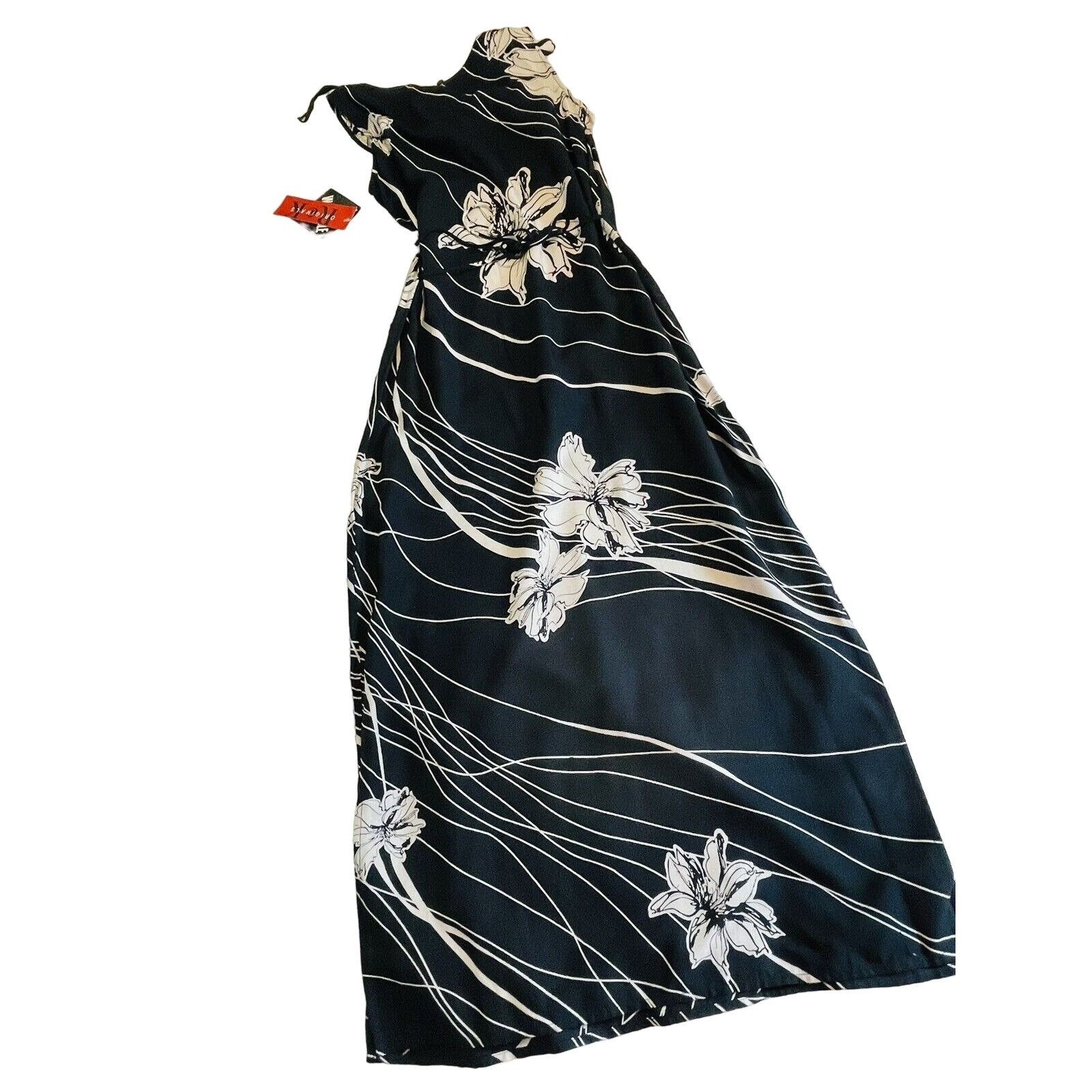Other R & K Black Long Tie Back Women size 6 rayon Black Tropical Size M / US 6-8 / IT 42-44 - 10 Thumbnail