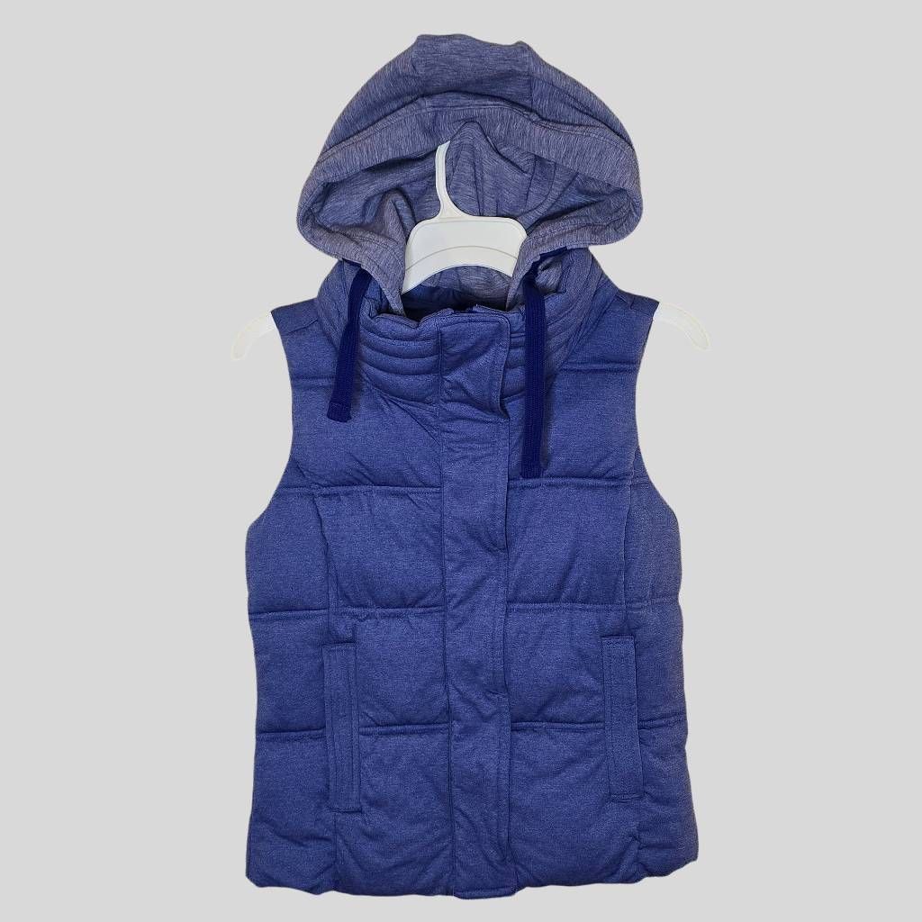 Athleta Athleta Women's Puffer Vest S Purple Hooded Sleeveless Zip P Size S / US 4 / IT 40 - 3 Thumbnail