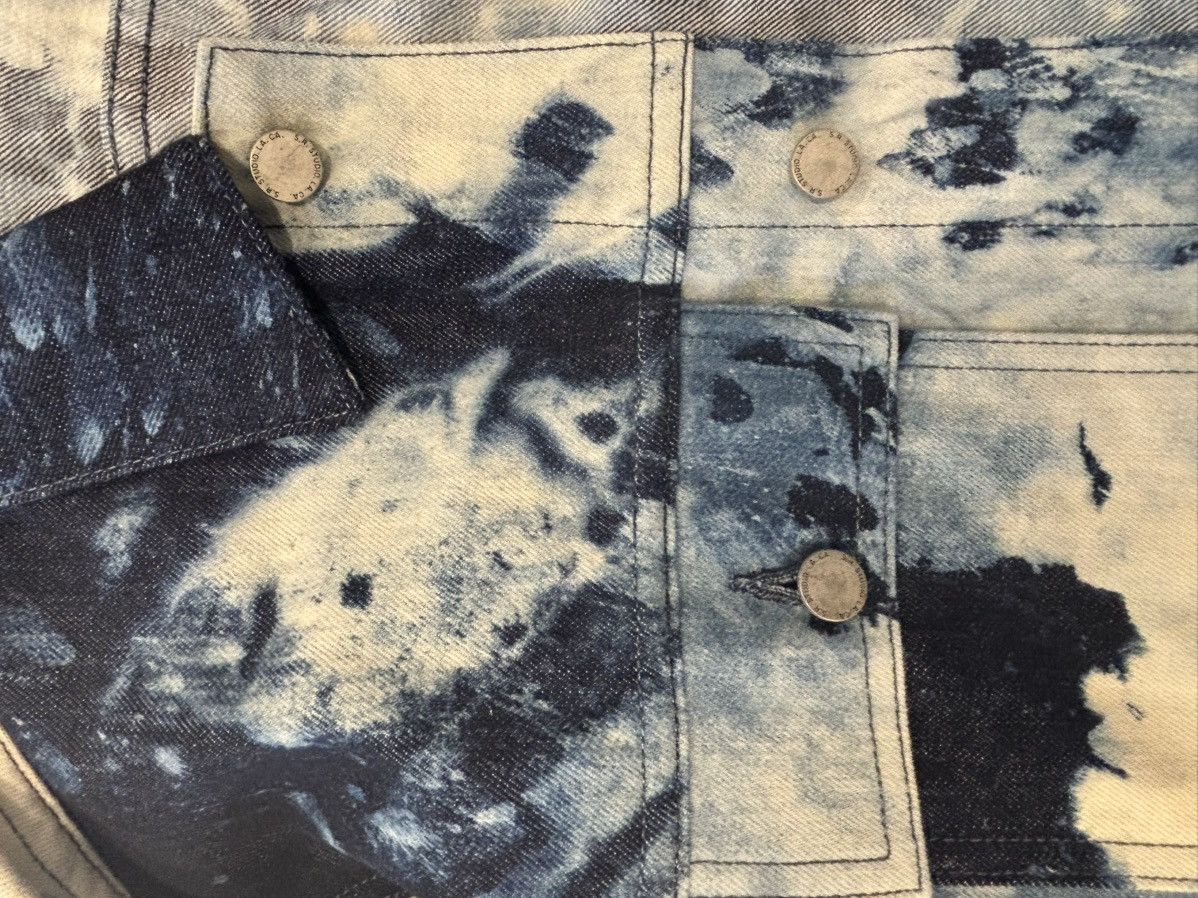 Sterling Ruby SR Studio HAND-BLEACHED INDIGO SOTO STRAIGHT CUT JEAN JACKET Size US M / EU 48-50 / 2 - 7 Thumbnail