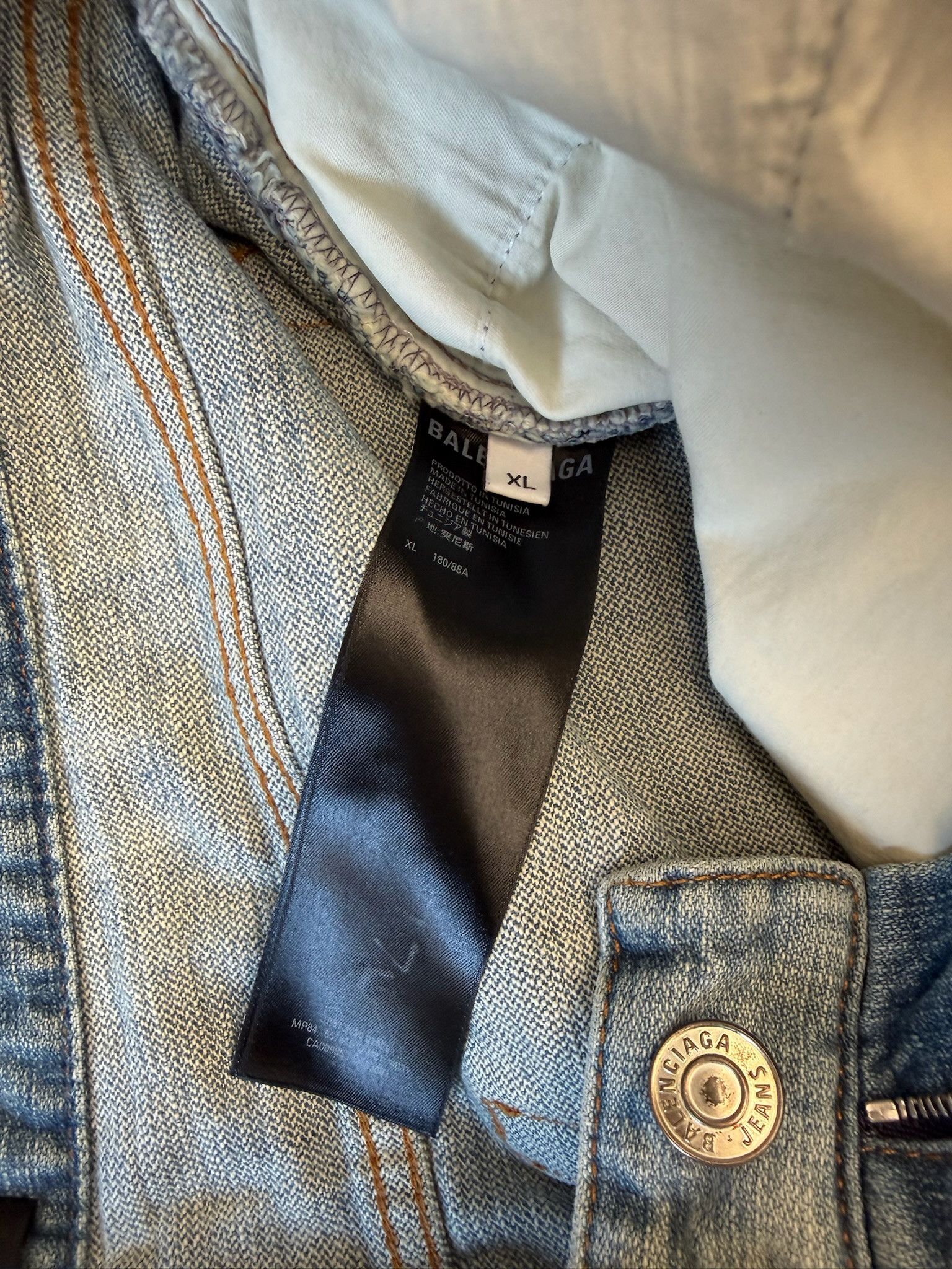 Balenciaga SS21 Balenciaga Hybrid Flannel Shirt Denim Jeans Size US 36 / EU 52 - 6 Thumbnail