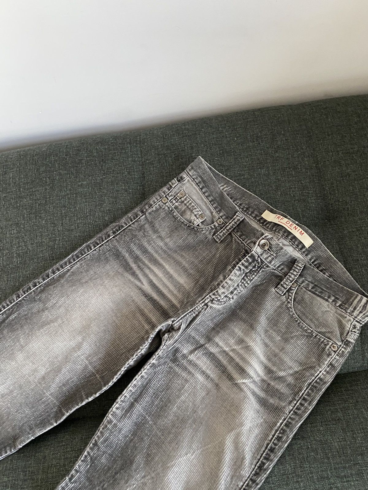 Hysteric Glamour Vintage Avant Garde Flared Velour Corduroy Pants Y2K Slim Size US 32 / EU 48 - 4 Thumbnail