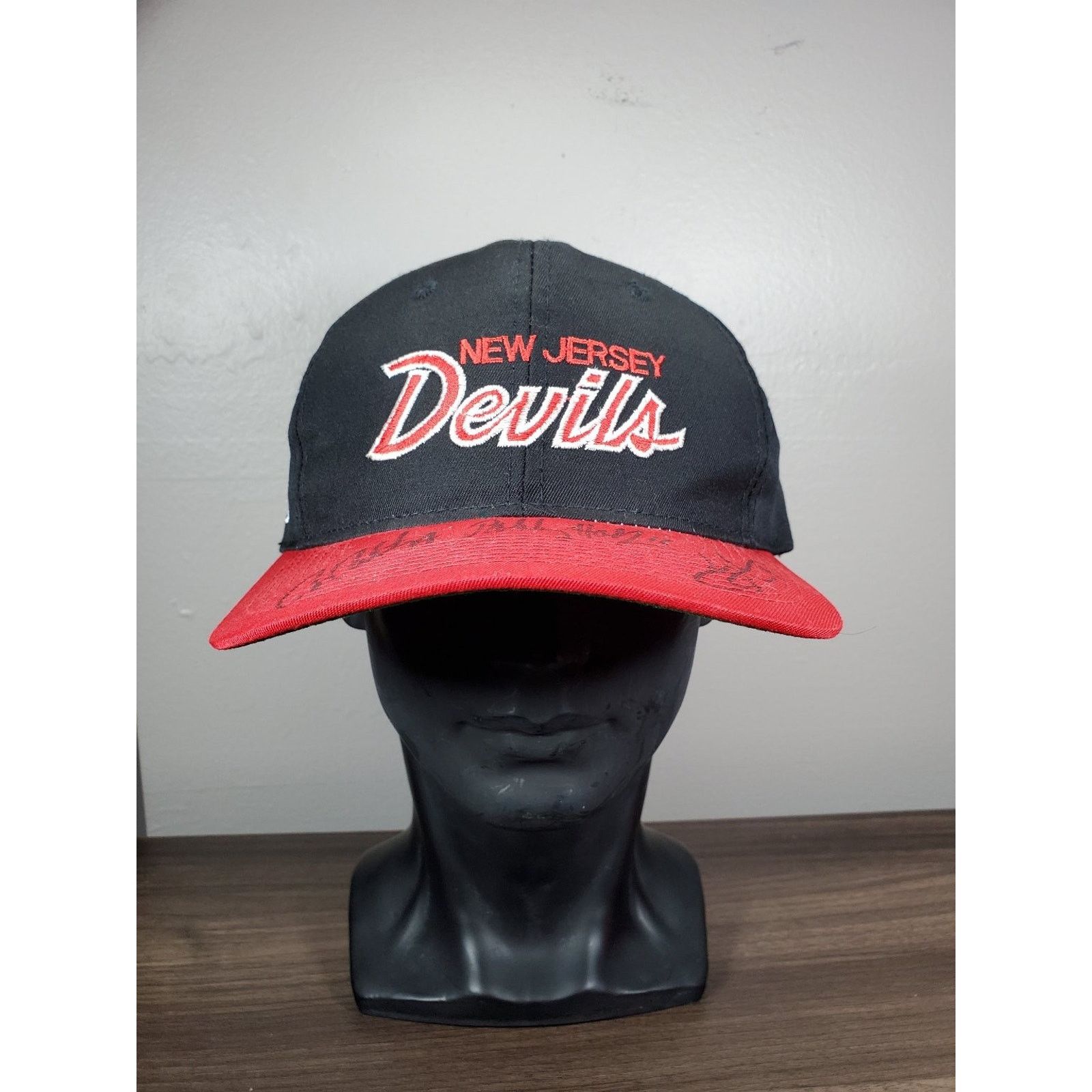 Sports Specialties × Vintage New Jersey Devils Hat Script Snapback Cap Signed NHL Auto Size ONE SIZE - 3 Thumbnail