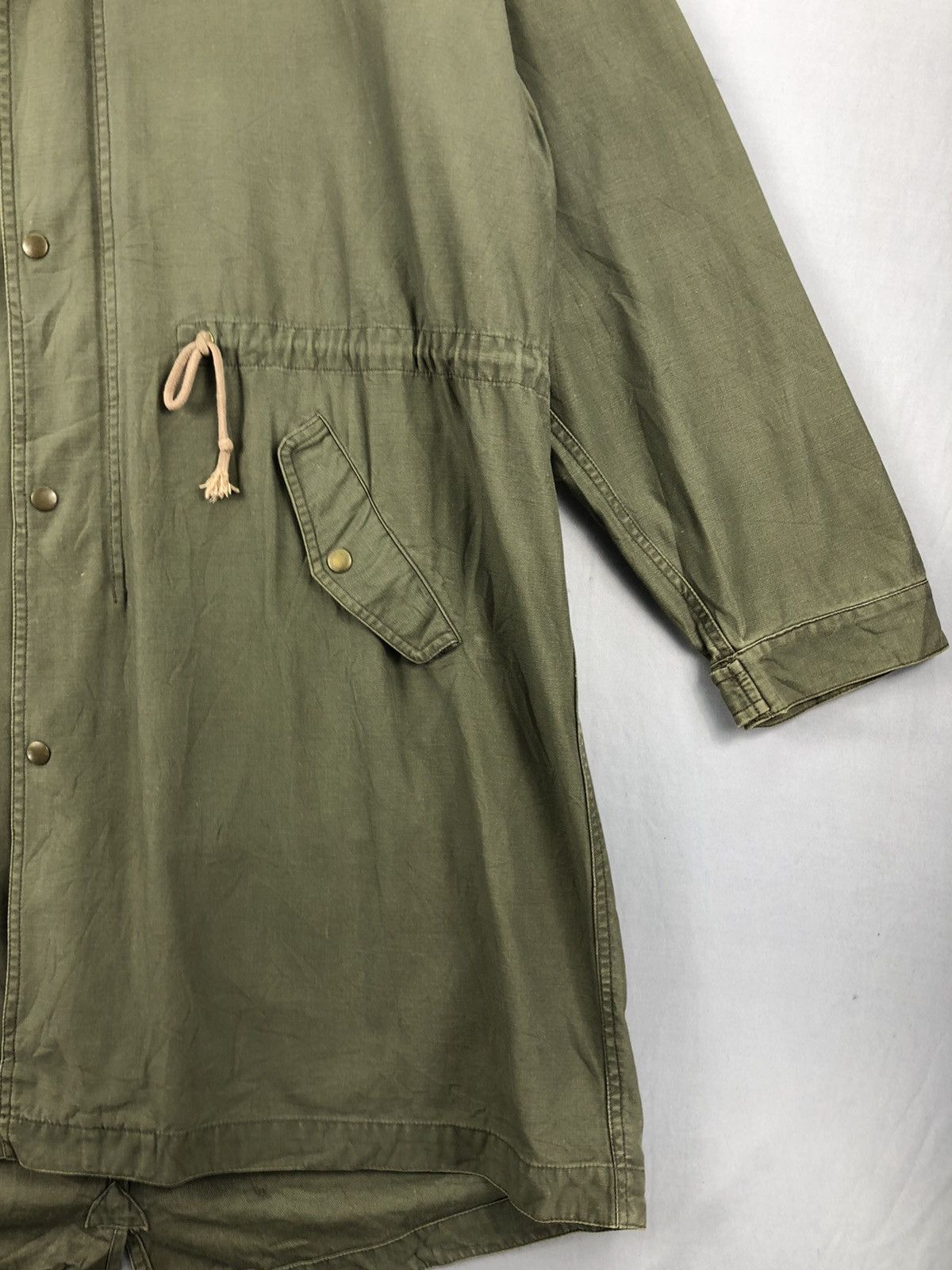 Japanese Brand × Vintage Vintage Military Dog House Olive Green Parka Jacket Size US L / EU 52-54 / 3 - 3 Thumbnail