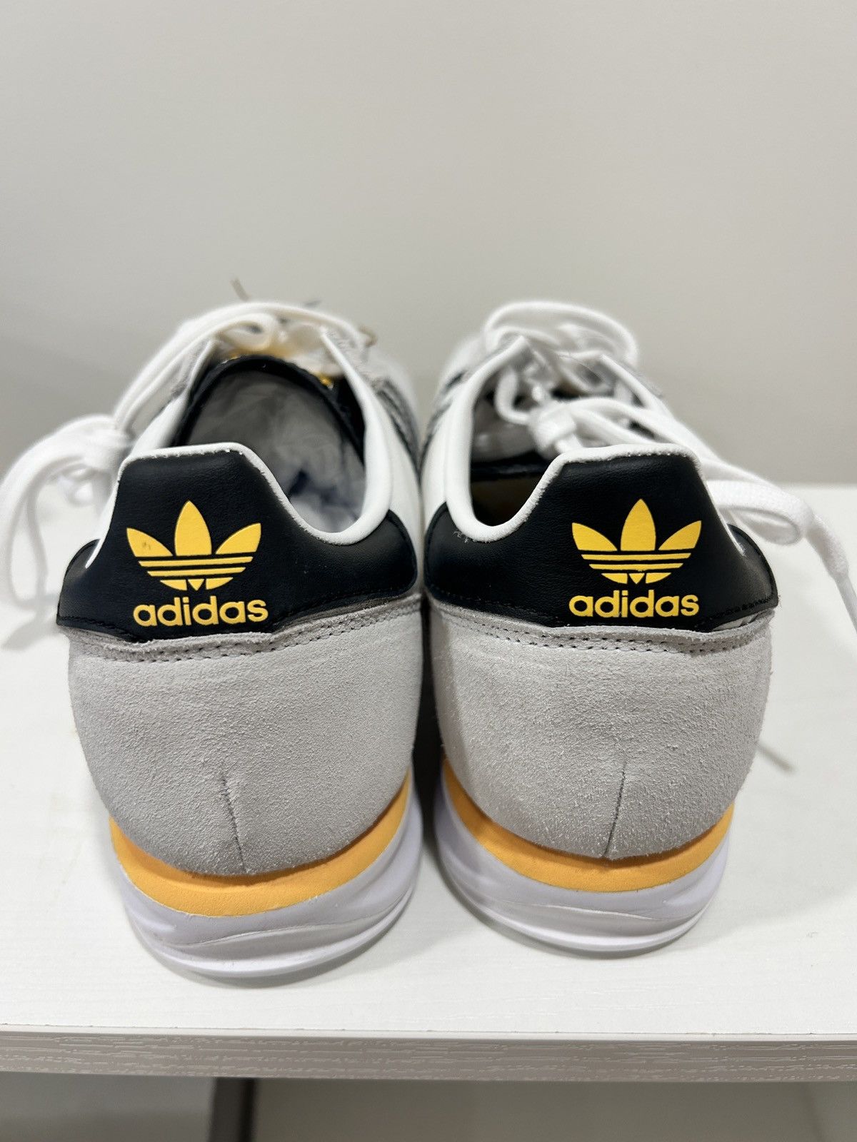 Adidas ADIDAS SL 72 RS White/ Black/ Yellow Size US 9.5 / EU 42-43 - 5 Thumbnail