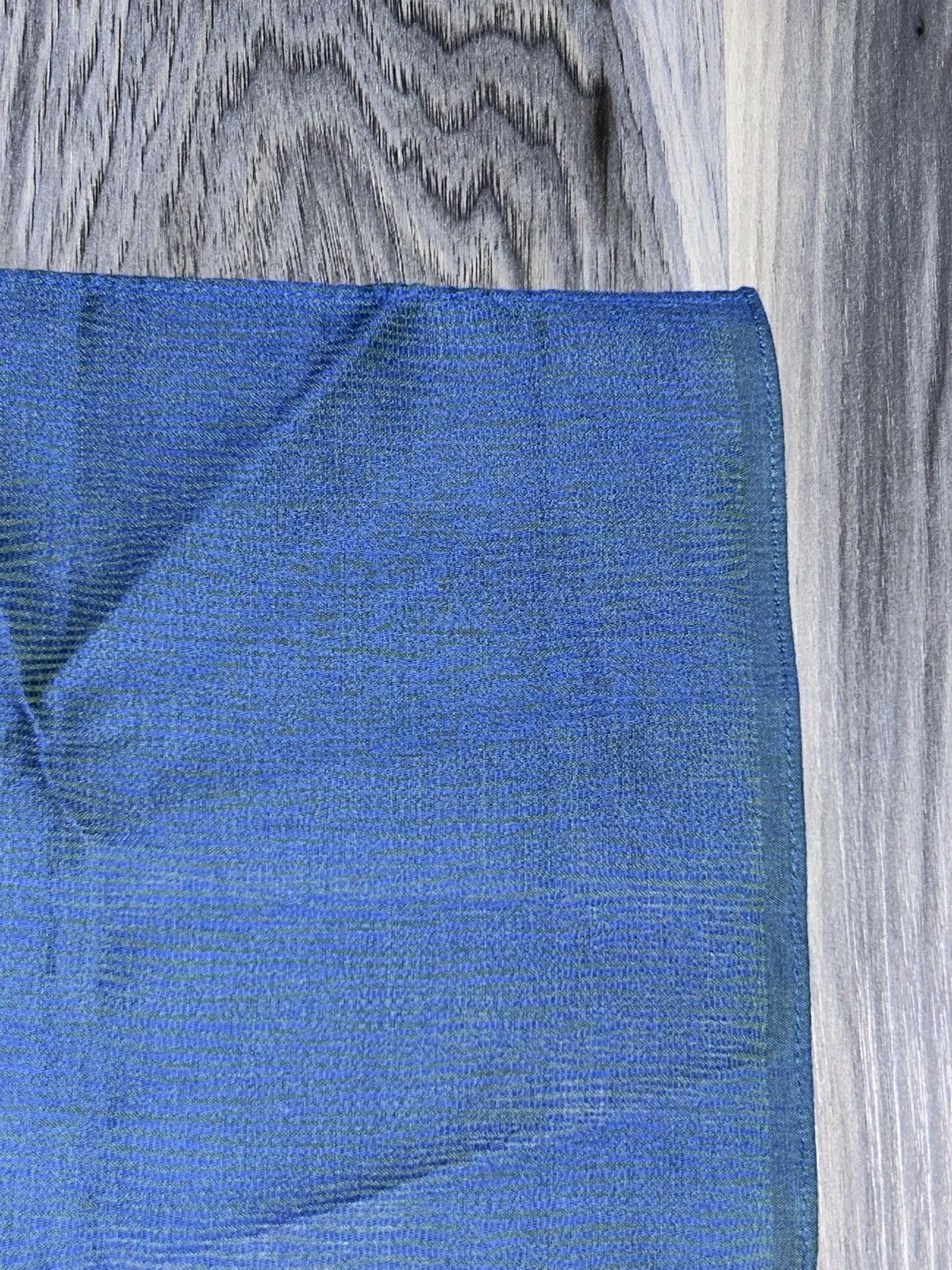 Ungaro Paris Ungaro Paris Vintage Blue & Green 2 Tone Handkerchief Scarf Size ONE SIZE - 6 Thumbnail