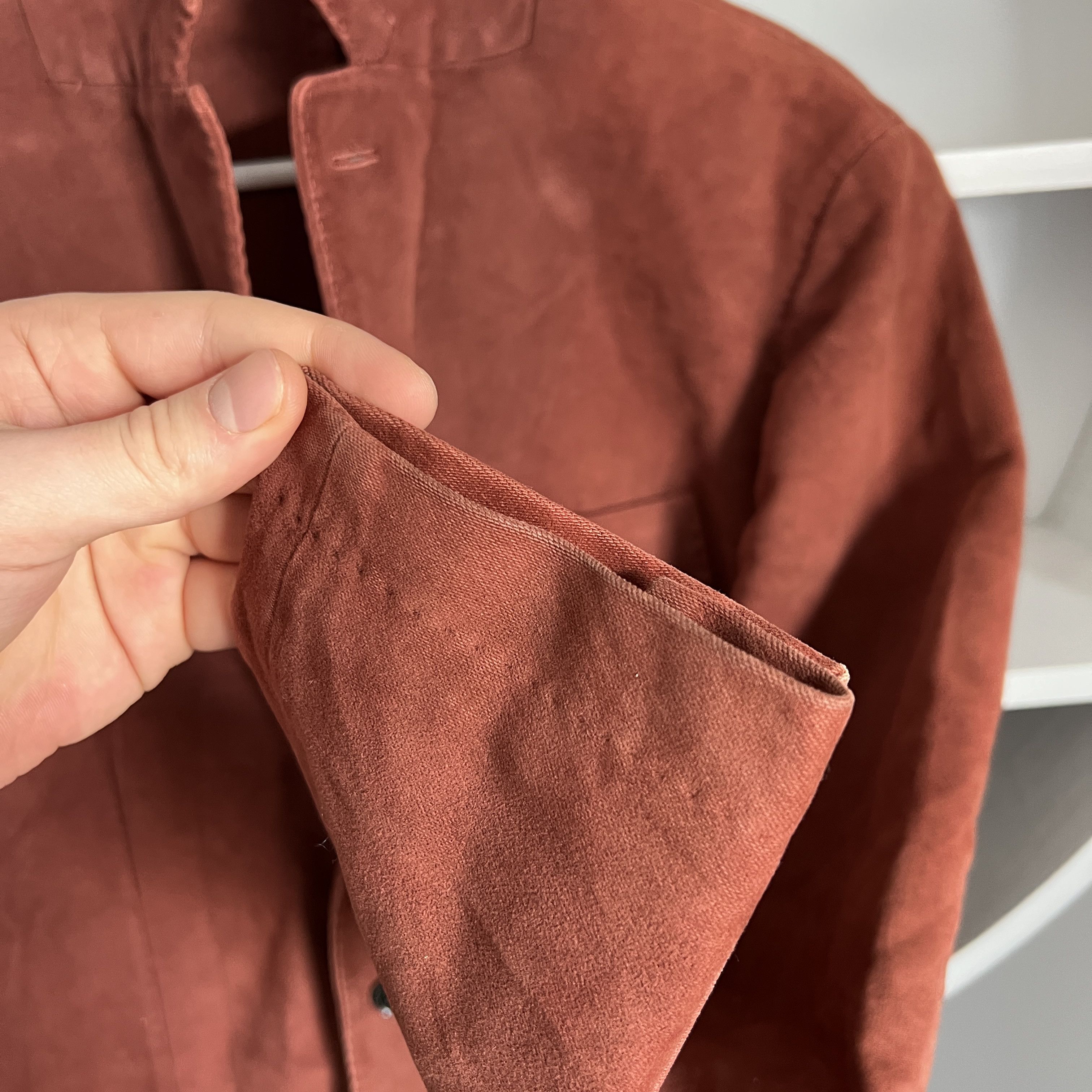Luigi Bianchi Men's L.B.M 1911 Cotton Casual Red Blazer Jacket Size 46R - 9 Thumbnail