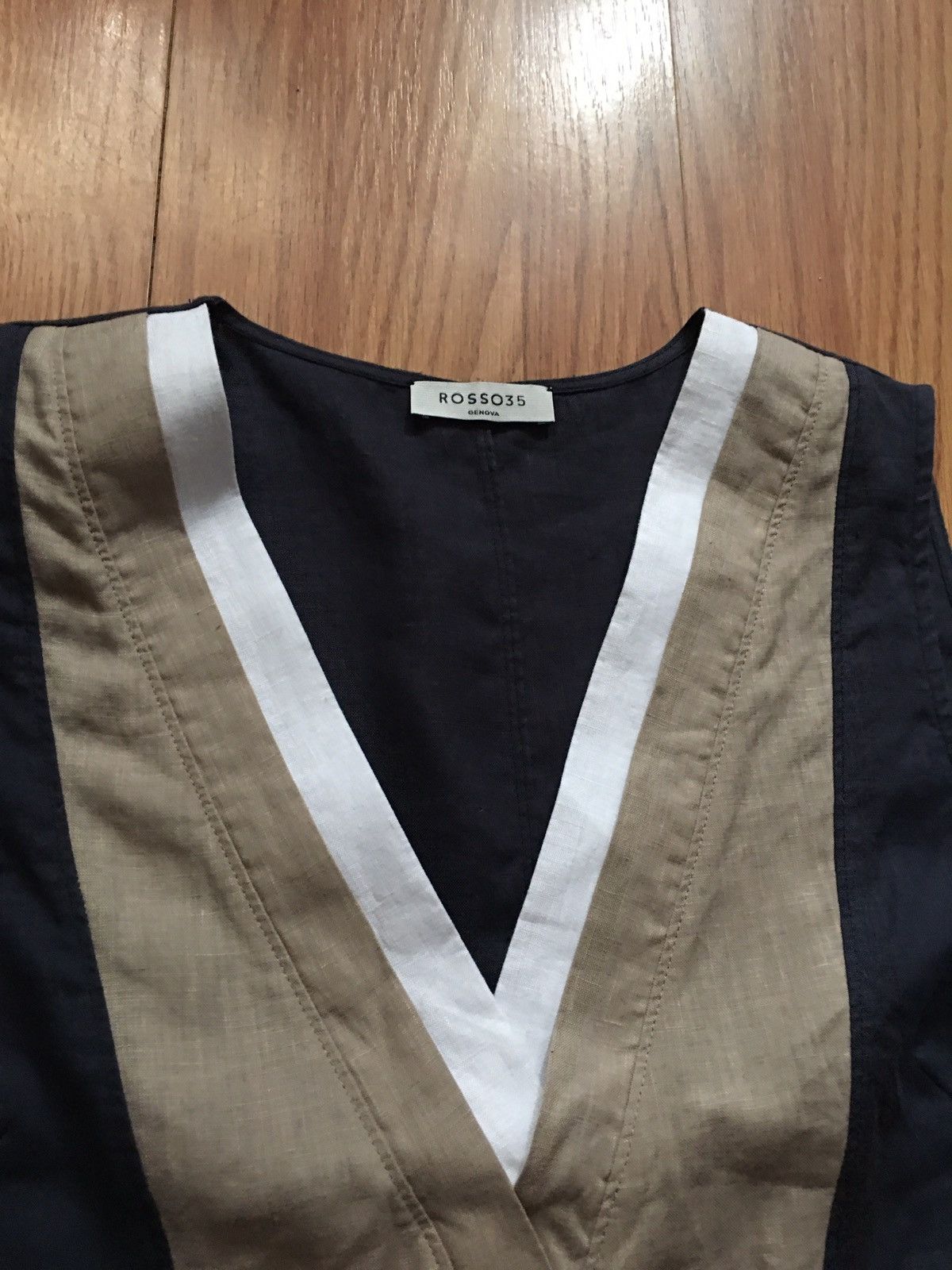 Other ROSSO35 Genova Linen Blouse Sleeveless Size IT 42 Size M / US 6-8 / IT 42-44 - 7 Thumbnail