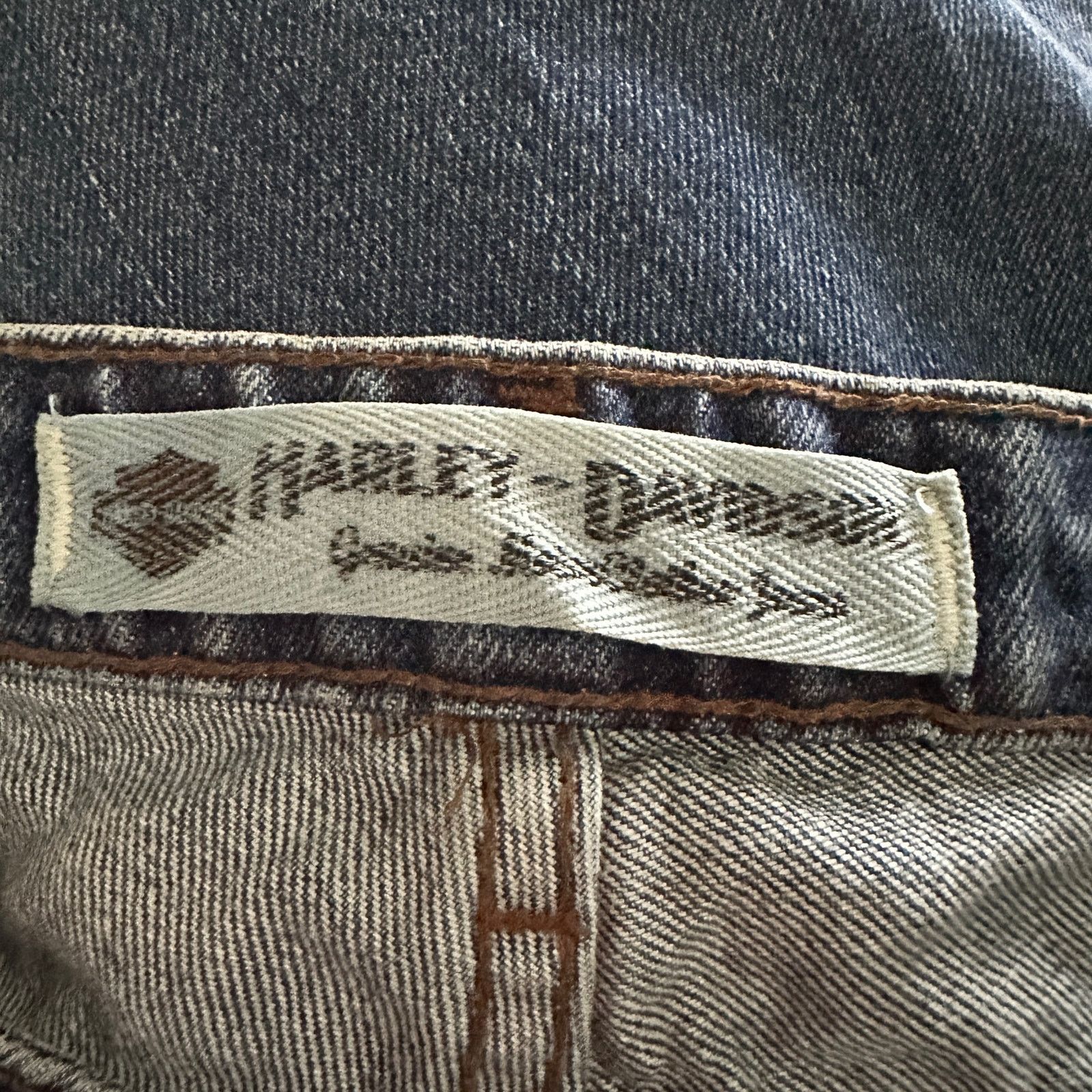 Harley Davidson Vintage Harley-Davidson Mid Rise Denim Riding Jeans Size 27" / US 4 / IT 40 - 11 Thumbnail