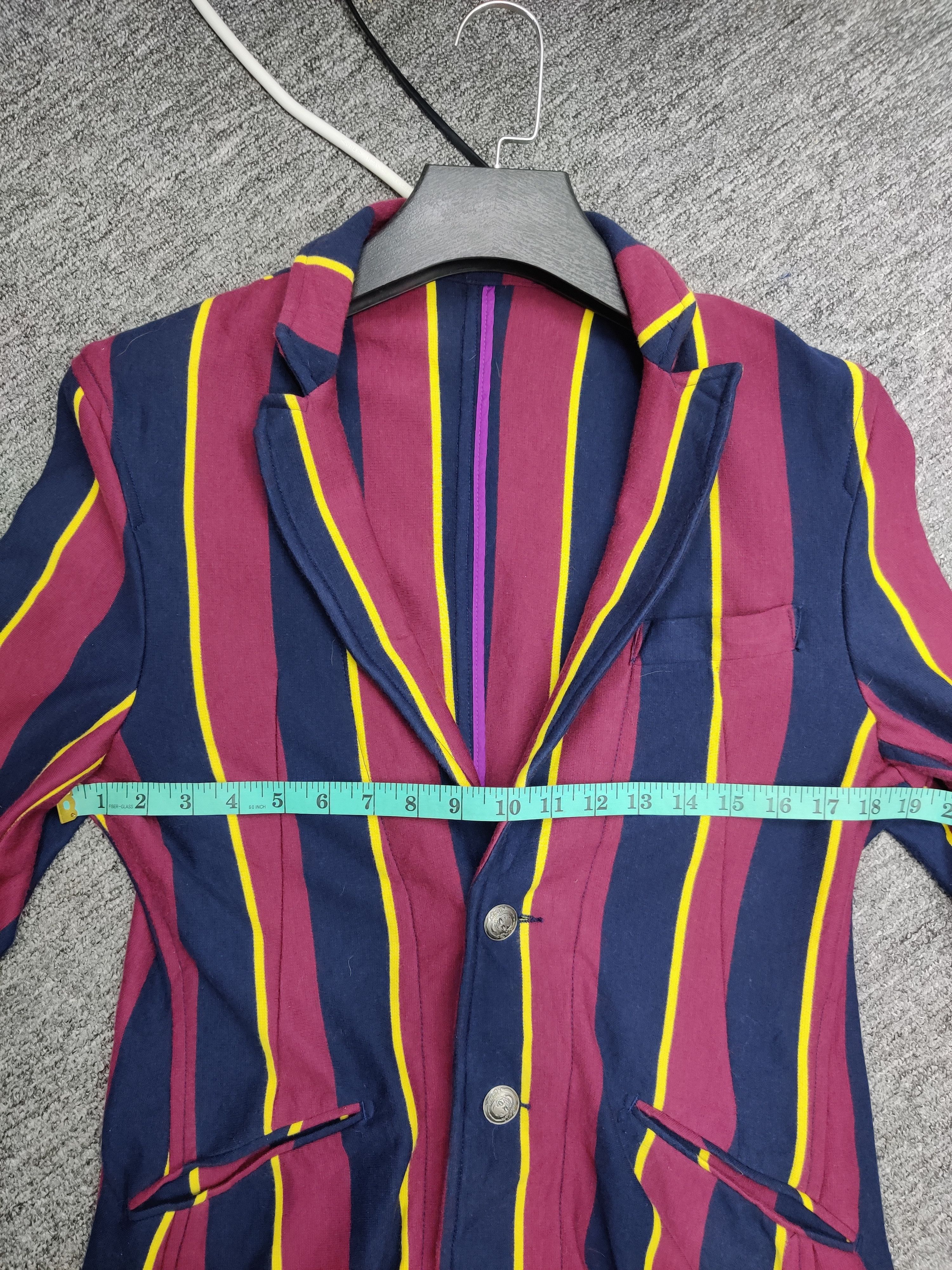 PPFM Vintage 90s PPFM Stripe Bondage Long Coat Size US M / EU 48-50 / 2 - 15 Thumbnail