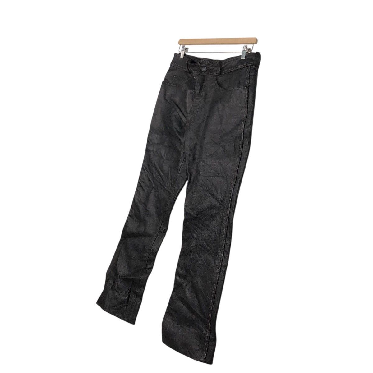 Vintage Rookie Leathers Black Protective Motorcycle Trousers Size US 30 / EU 46 - 3 Thumbnail