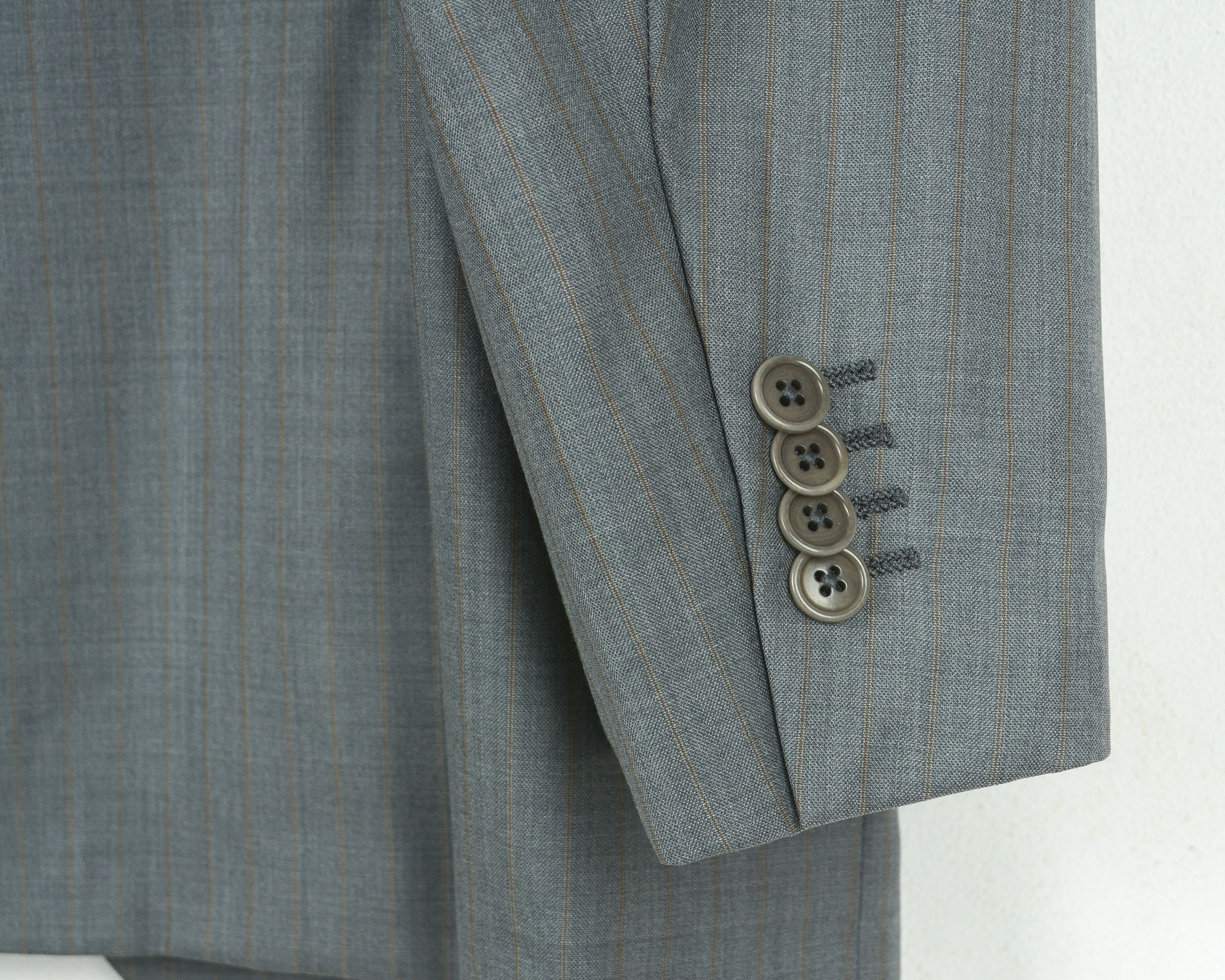 Ermenegildo Zegna Blazer Trofeo 600 Pinstriped US 44R Suit Jacket Silk Coat XL Size 44R - 6 Thumbnail