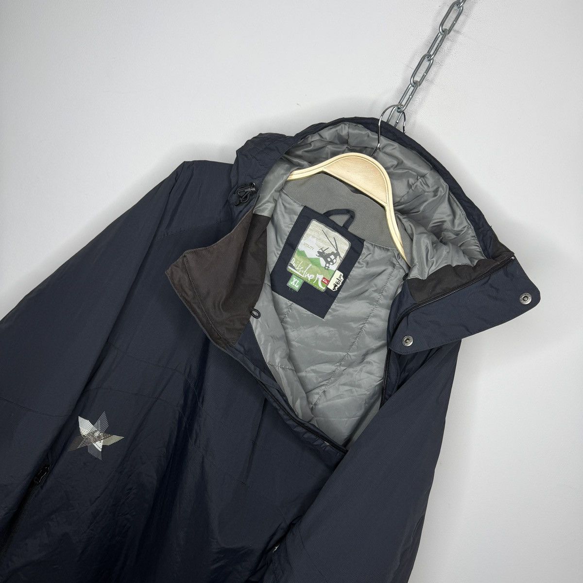 Quiksilver Vintage Quiksilver Compass Anorak Jacket Black Nylon Y2K Size US XL / EU 56 / 4 - 7 Thumbnail