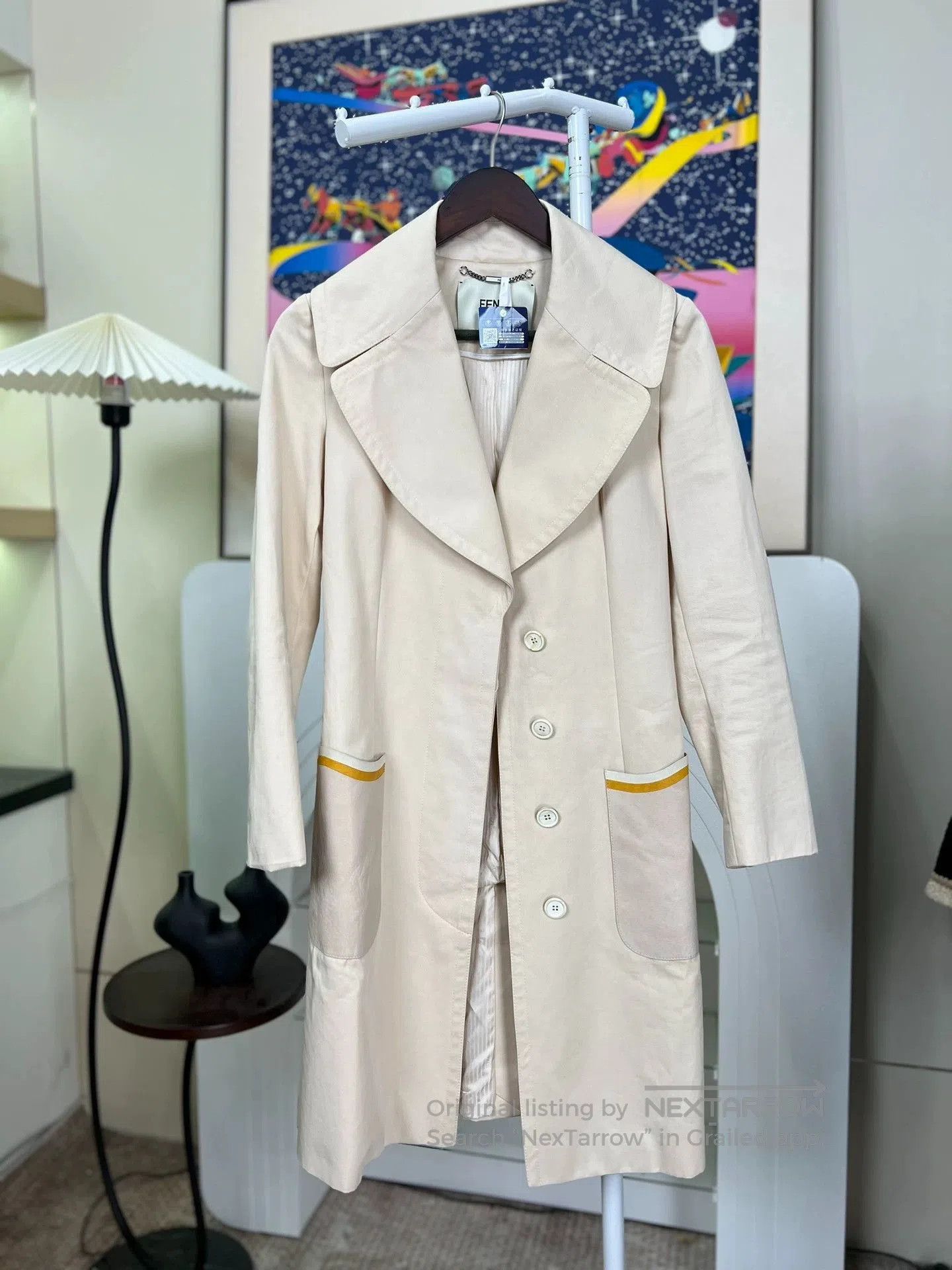 Fendi fendi long trench coat with pockets. Size US M / EU 48-50 / 2 - 1 Thumbnail