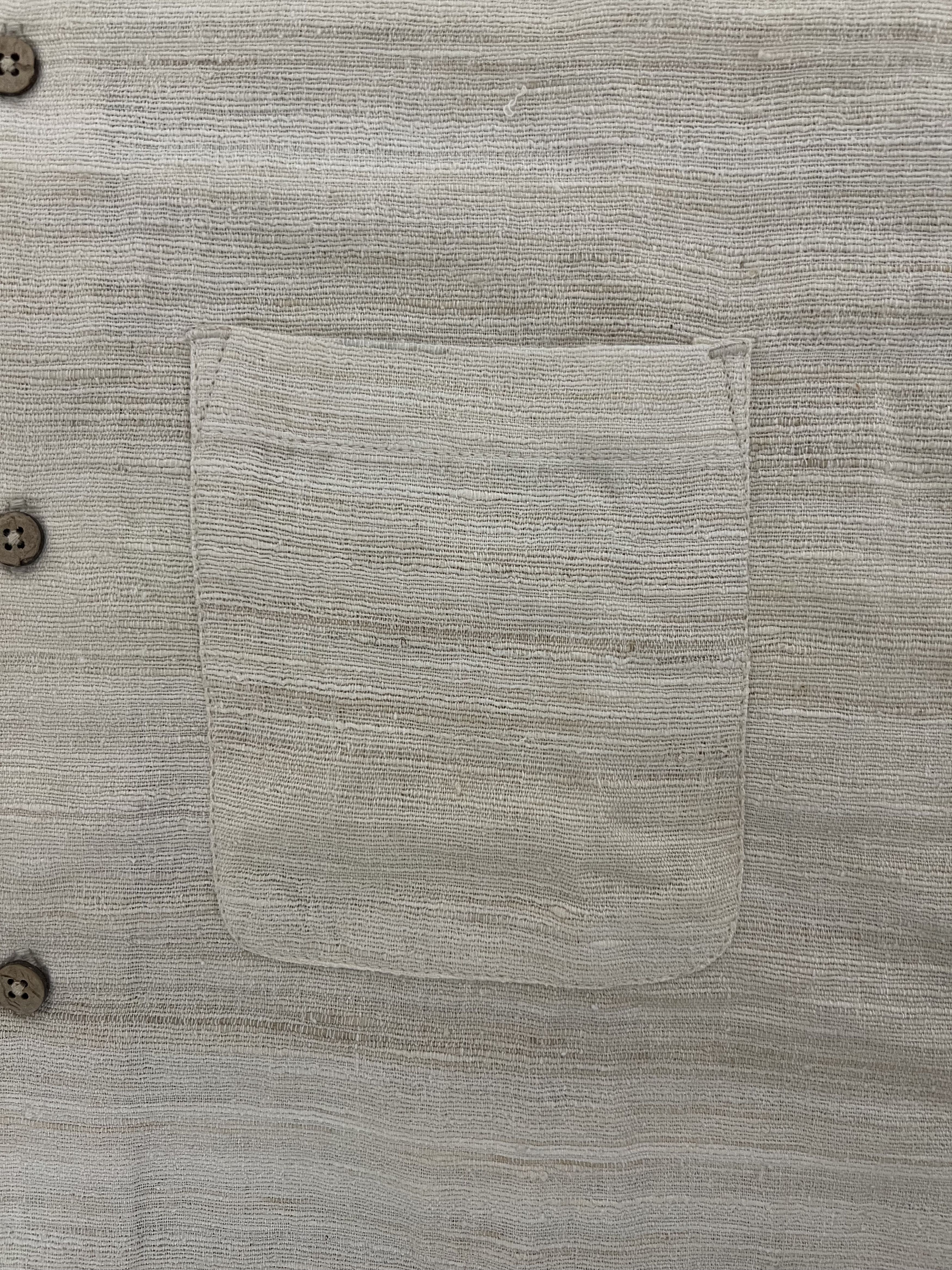 3sixteen 💚 3sixteen Leisure Shirt Ivory Handloom Silk Medium NEW Size US M / EU 48-50 / 2 - 10 Thumbnail