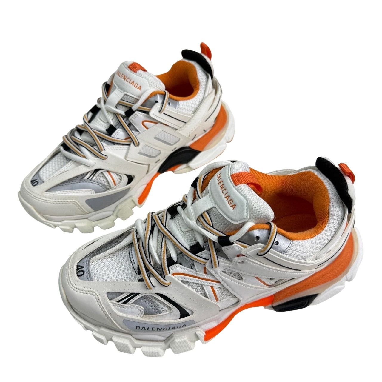 Balenciaga Balenciaga Track White Orange Sneakers Size 7 Size US 7 / EU 40 - 1 Thumbnail