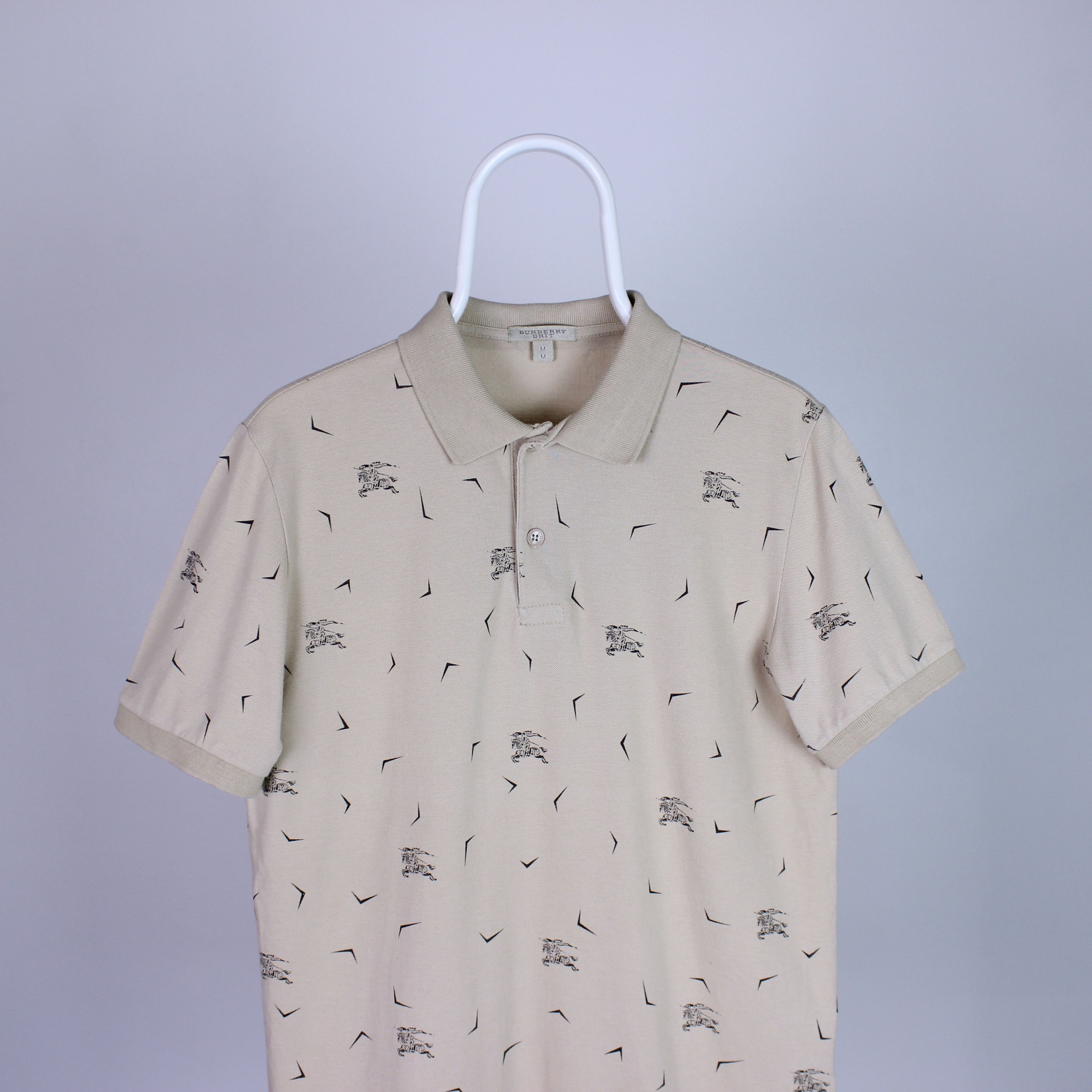 Burberry Burberry polo monogram shirt S M beige Size US M / EU 48-50 / 2 - 4 Thumbnail