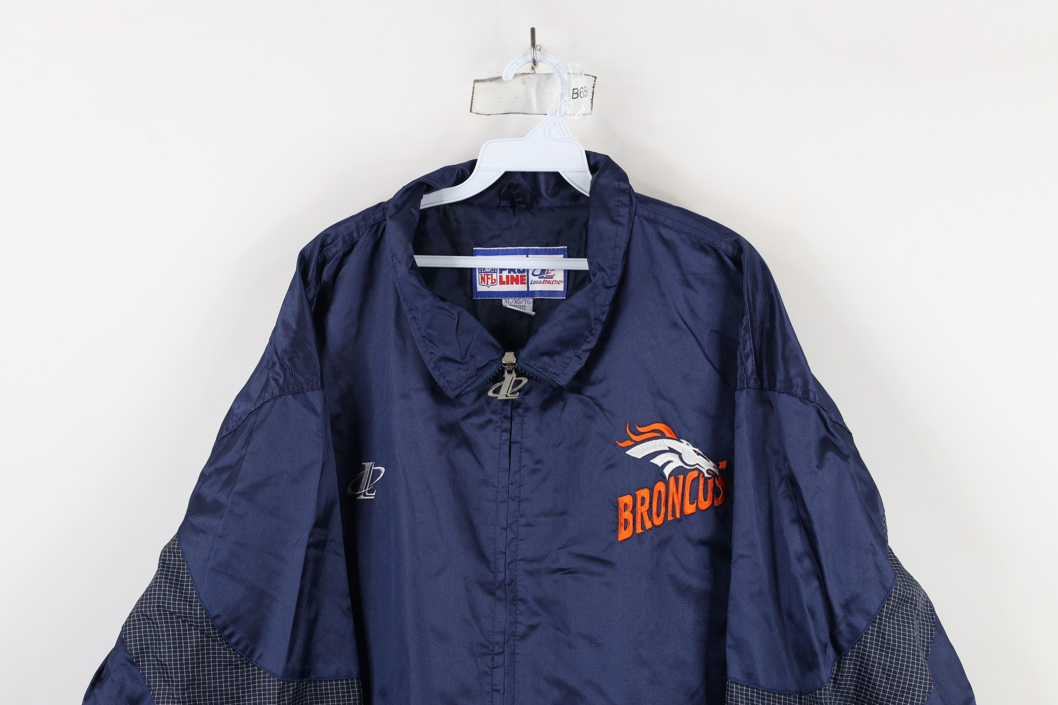 Vintage Vintage 90s NFL Pro Line Broncos Football Windbreaker Jacket Size US XL / EU 56 / 4 - 2 Thumbnail