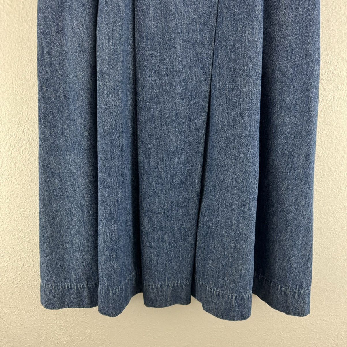Lands' End LANDS END Vintage Dark Wash Denim Jean Western Midi Skirt Size 30" / US 8 / IT 44 - 3 Thumbnail