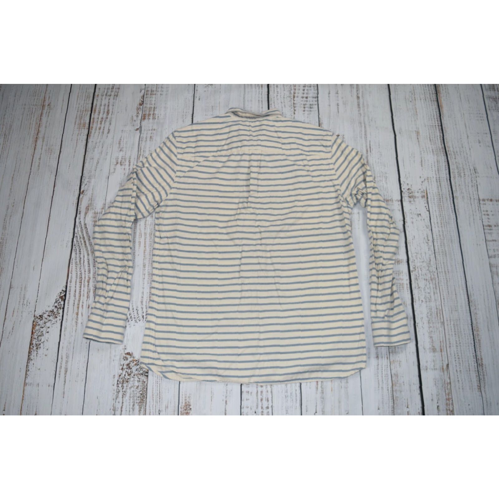 Marine Layer MARINE LAYER Striped Button-Up Shirt Cotton White Nautical Large Mens Size US L / EU 52-54 / 3 - 6 Thumbnail