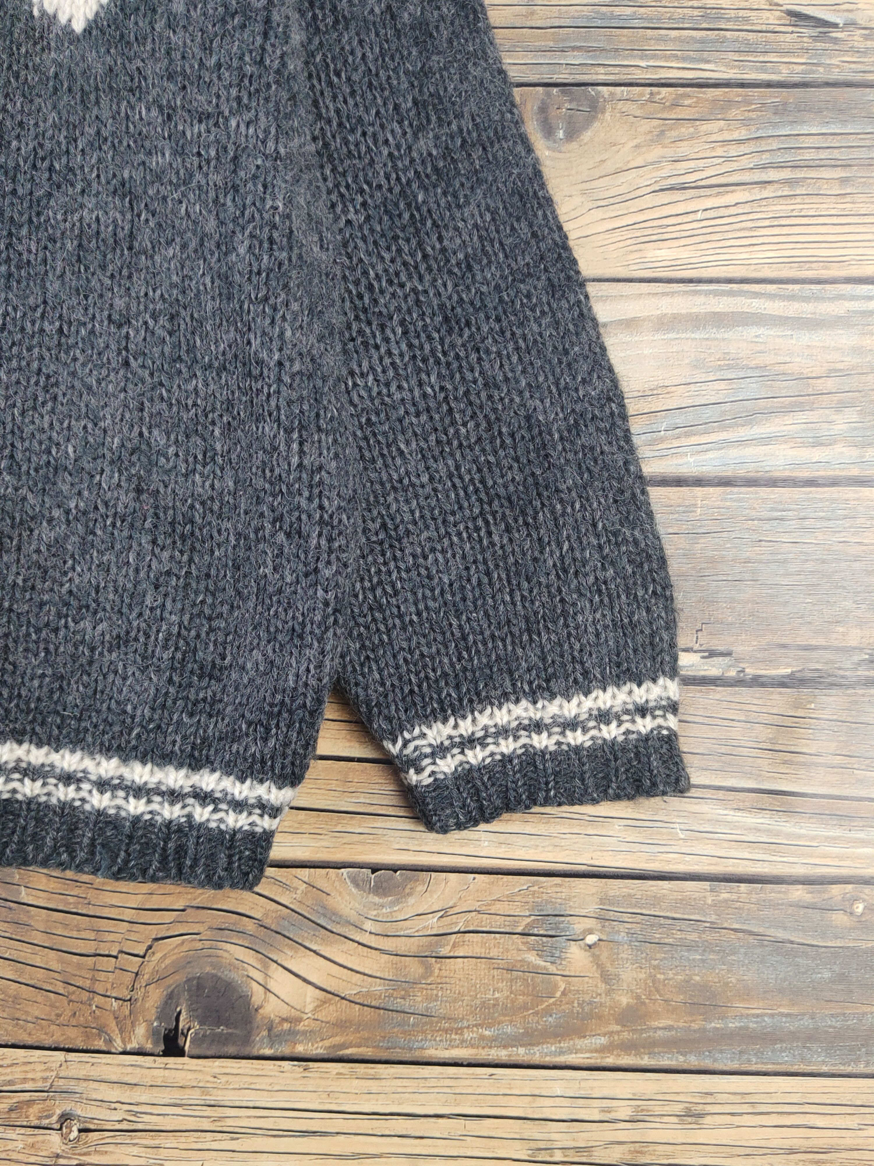 Vintage Raspberry vintage Dark Gray Knitwear Cardigan #W1748 Size L / US 10 / IT 46 - 8 Thumbnail