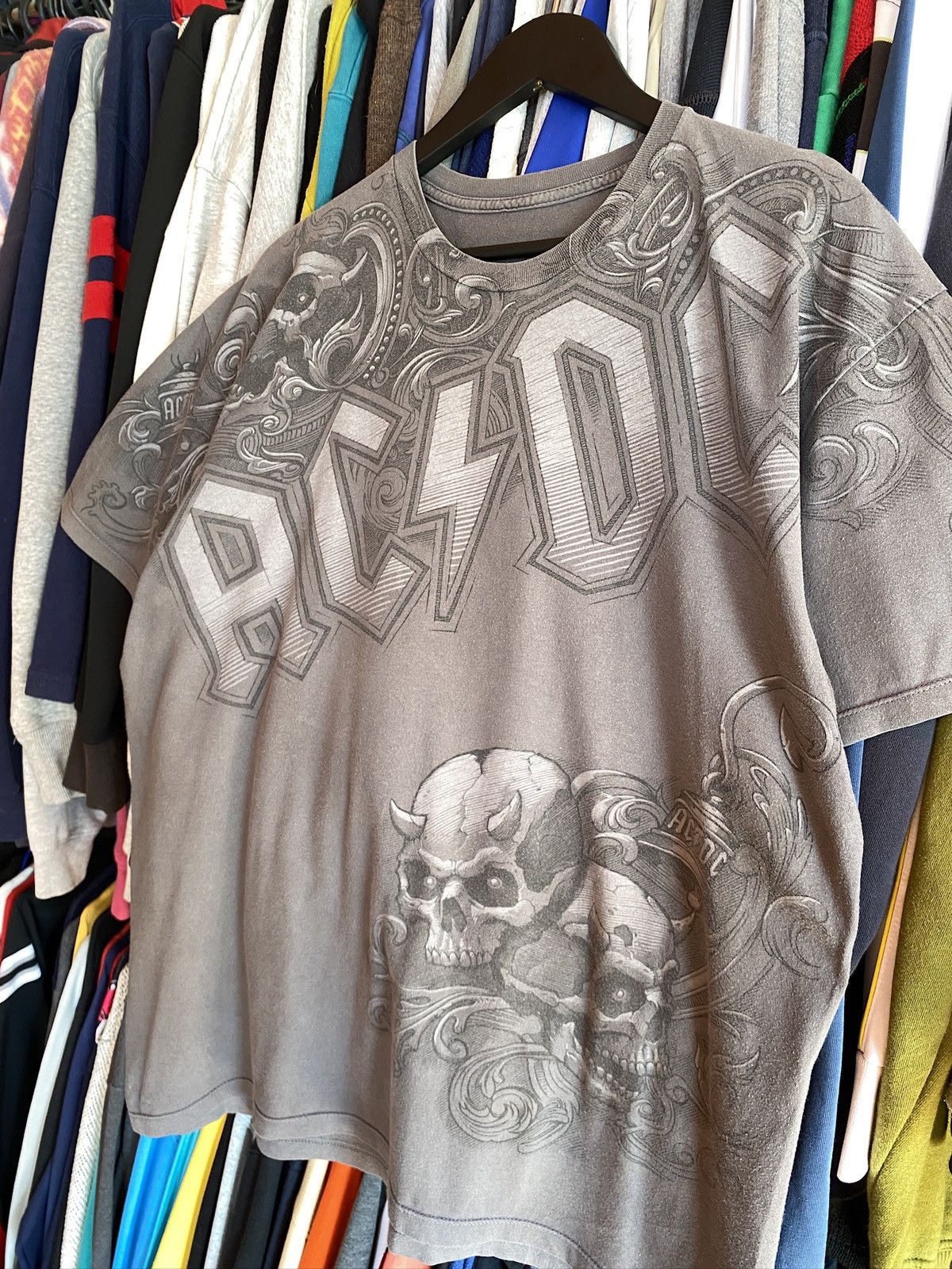 Band Tees VINTAGE AC/DC LIQUID BLUE ALL OVER T-SHIRT Size US XL / EU 56 / 4 - 2 Thumbnail
