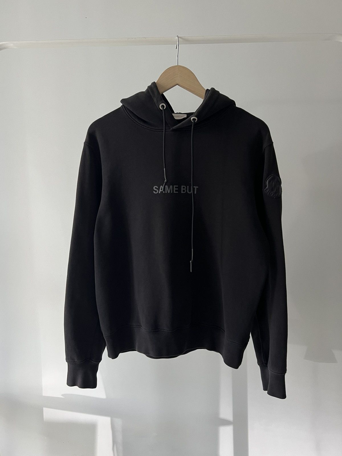 Moncler MONCLER Black Hoodie Same But Different Big Logo Patch Size US S / EU 44-46 / 1 - 6 Thumbnail