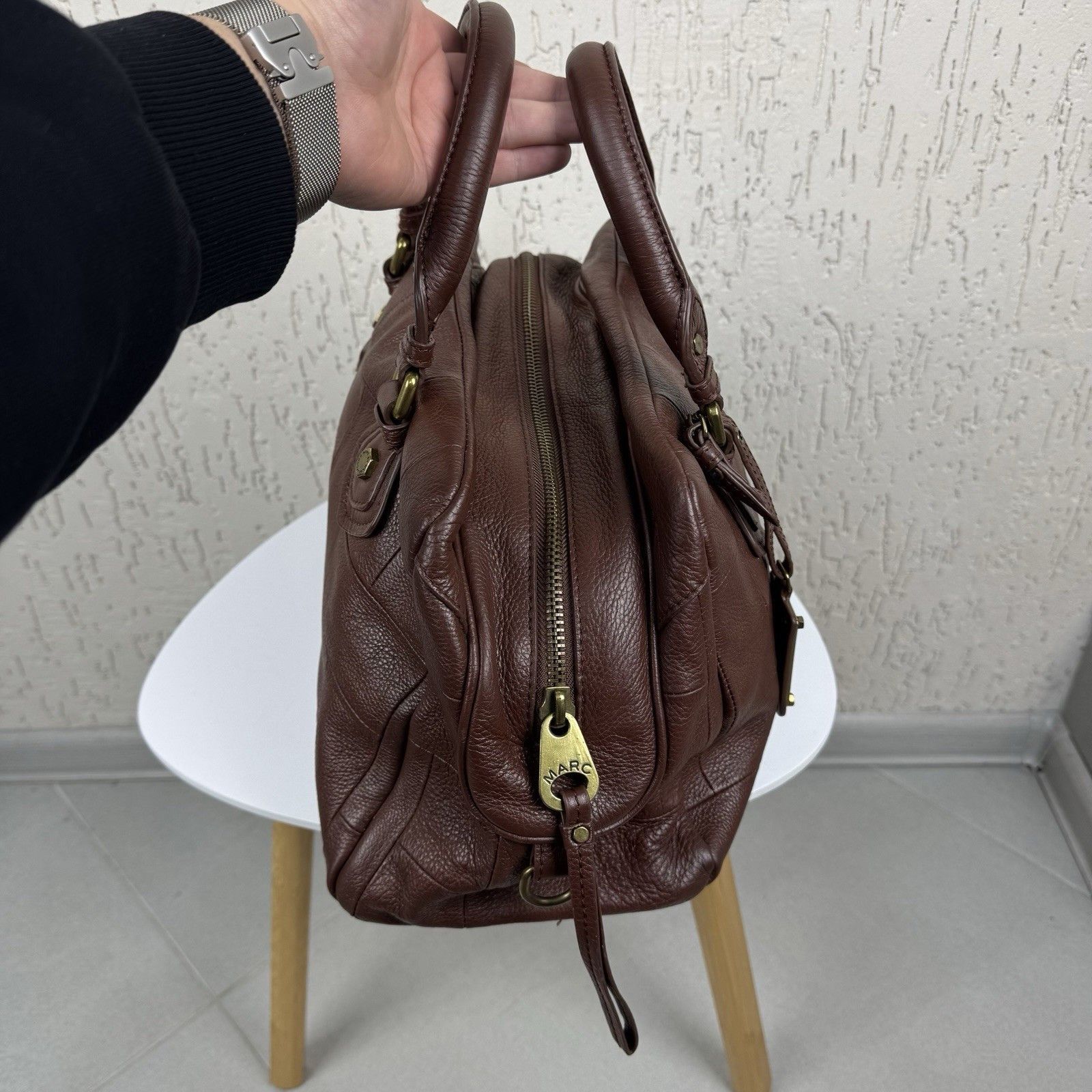 Marc by Marc Jacobs Marc by Marc Jacobs Handbag 2000s Y2k Vintage Leather Brown Size ONE SIZE - 5 Thumbnail