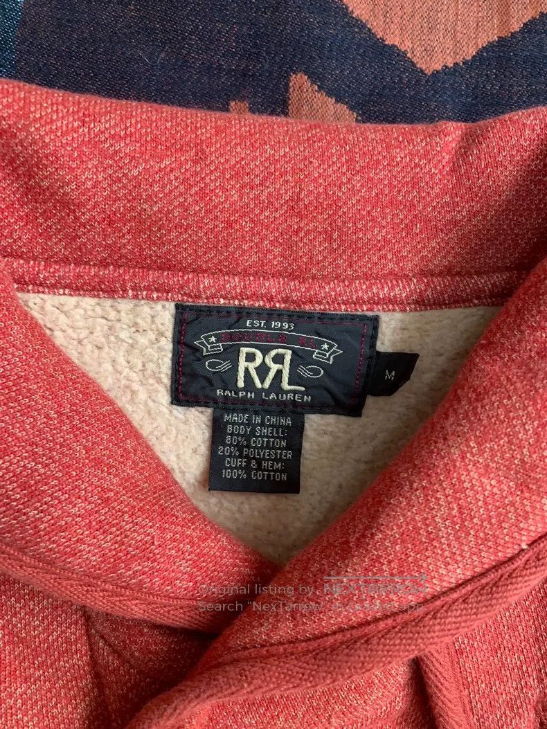 RRL Ralph Lauren RRL Ralph Lauren Old-school fleece floral collar jacket Size US M / EU 48-50 / 2 - 4 Thumbnail