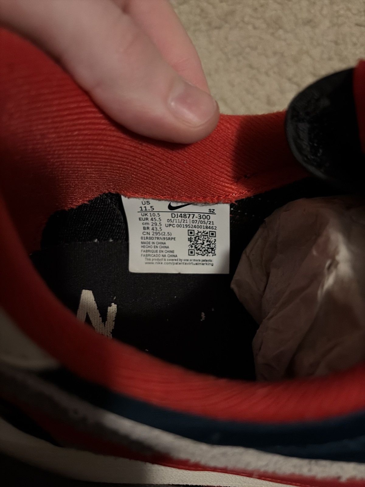 Nike NIKE LD WAFFLE Undercover Midnight Spruce University Red Size US 11.5 / EU 44-45 - 4 Thumbnail