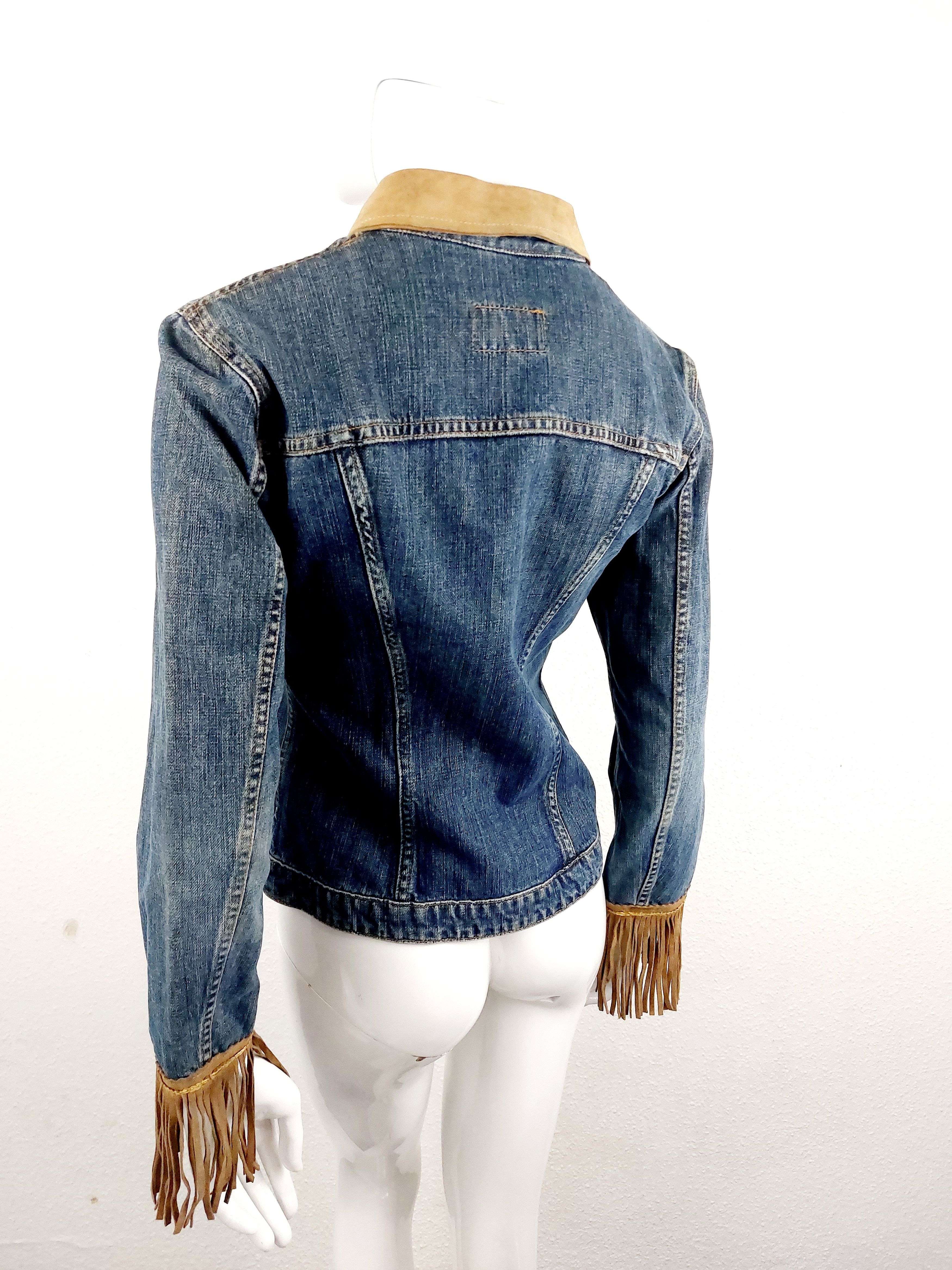 Dolce & Gabbana Dolce and Gabbana D&G Leather Frige Cowboy Jacket Size M / US 6-8 / IT 42-44 - 10 Thumbnail